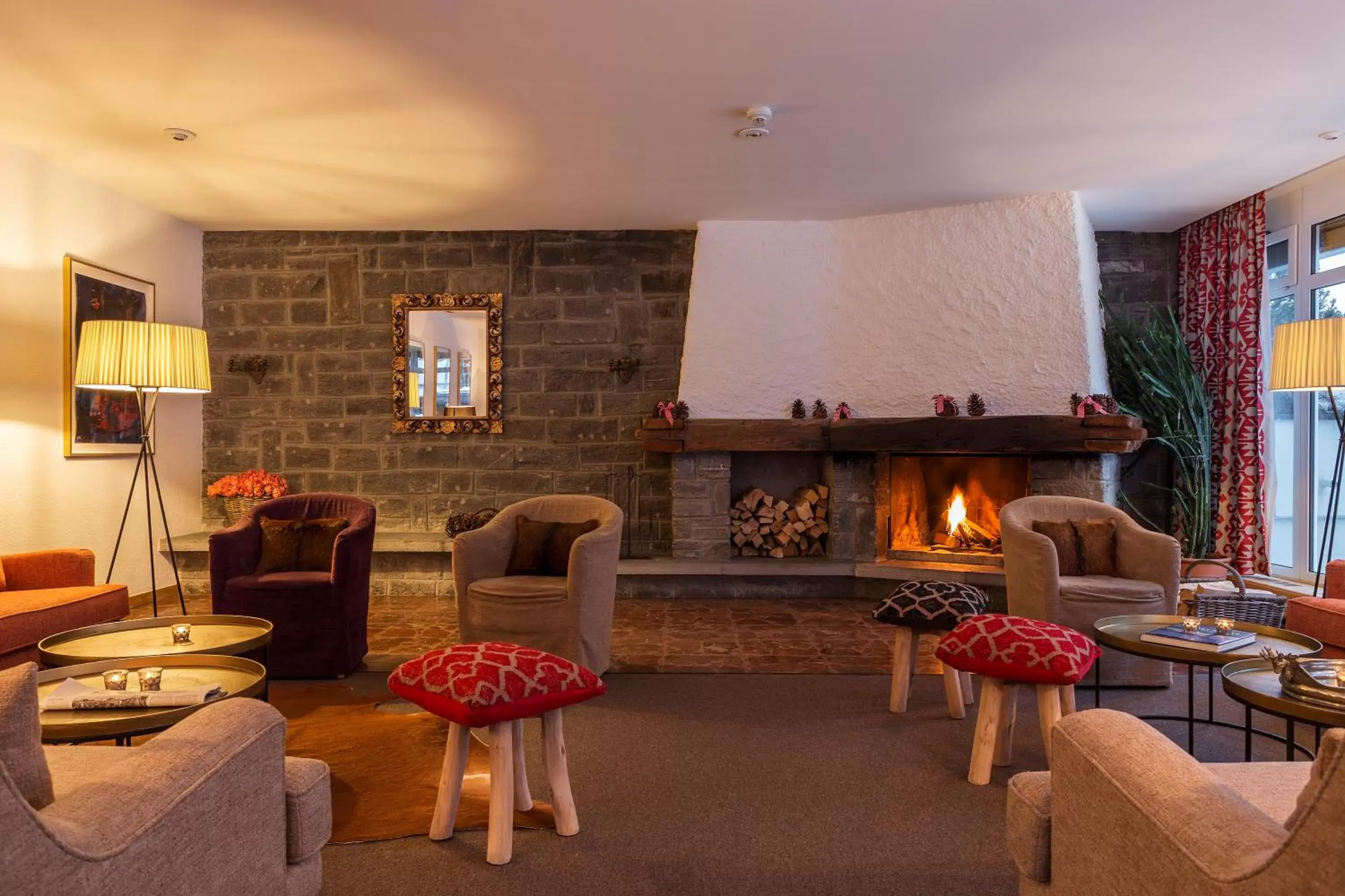 Lounge or bar in Hotel Europa St. Moritz