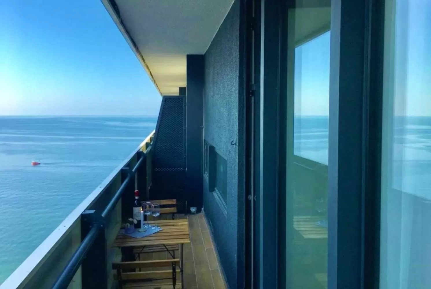 Balcony/Terrace in Orbi City Batumi With Sea View