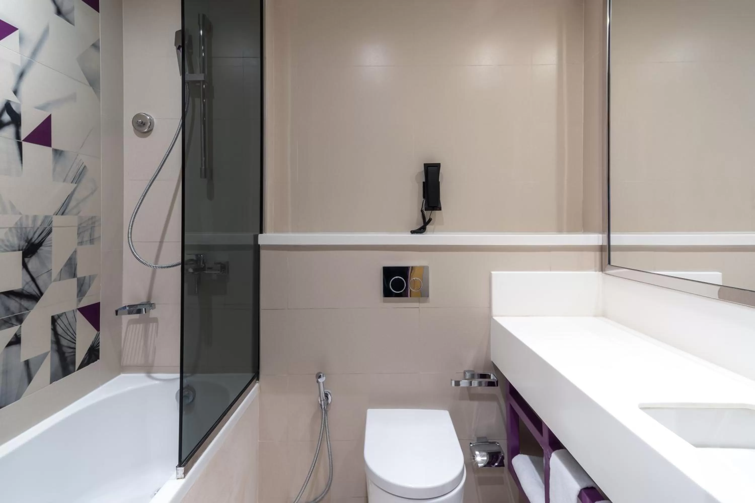 Bathroom in Studio M Al Barsha Hotel by Millennium