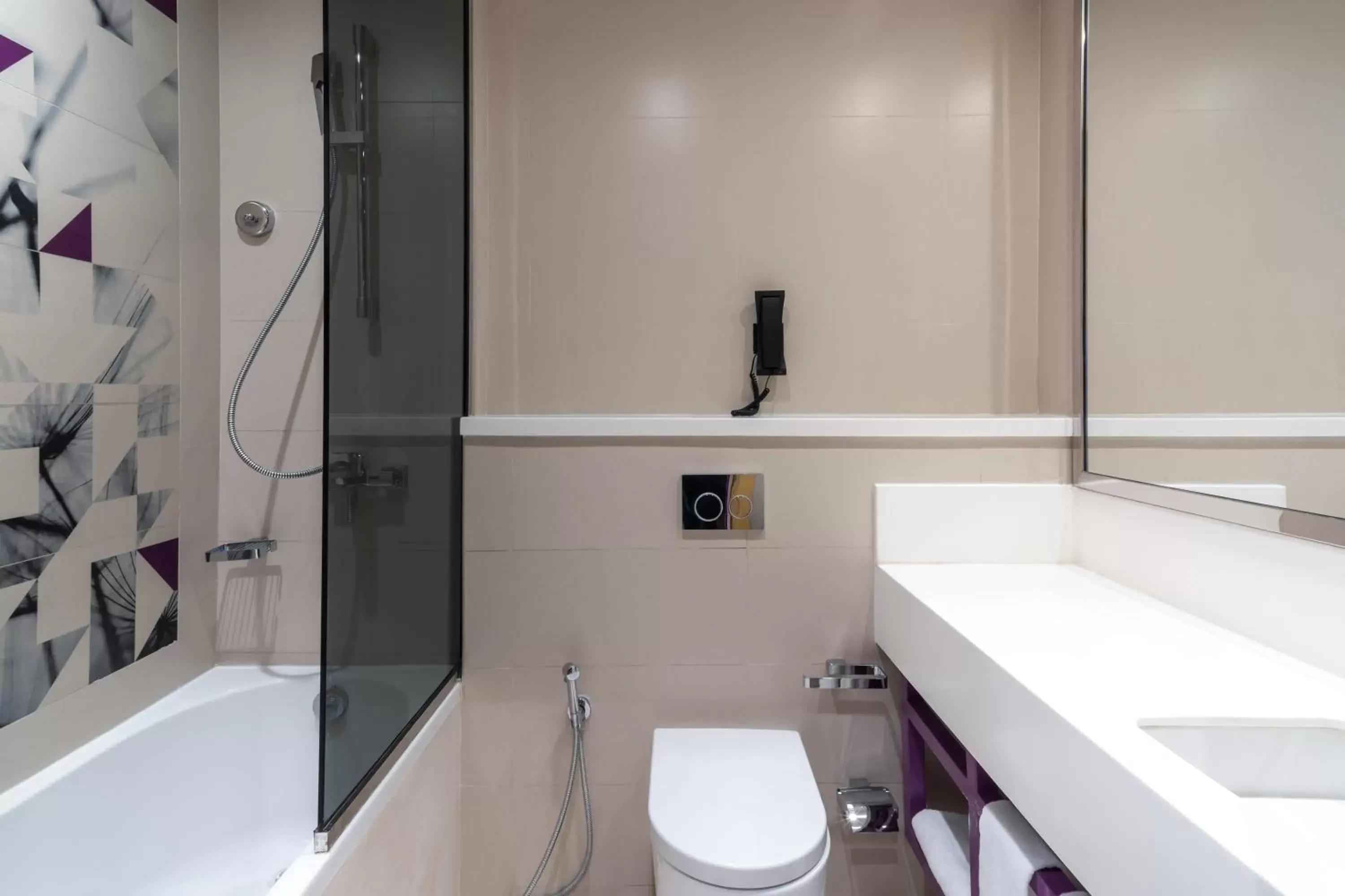 Bathroom in Studio M Al Barsha Hotel by Millennium Bathroom in Studio M Al Barsha Hotel by Millennium