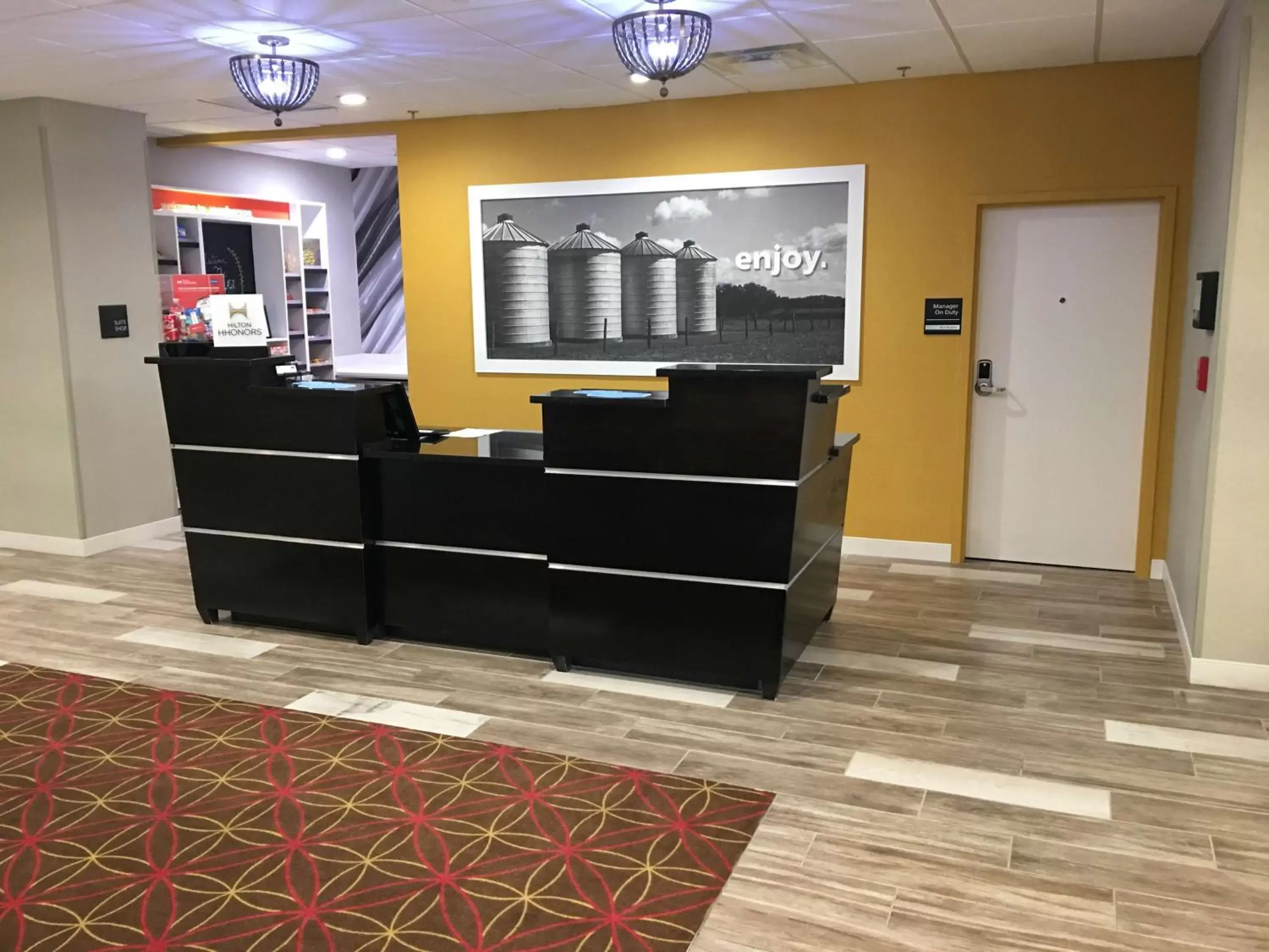 Lobby or reception in Hampton Inn McPherson Lobby or reception in Hampton Inn McPherson