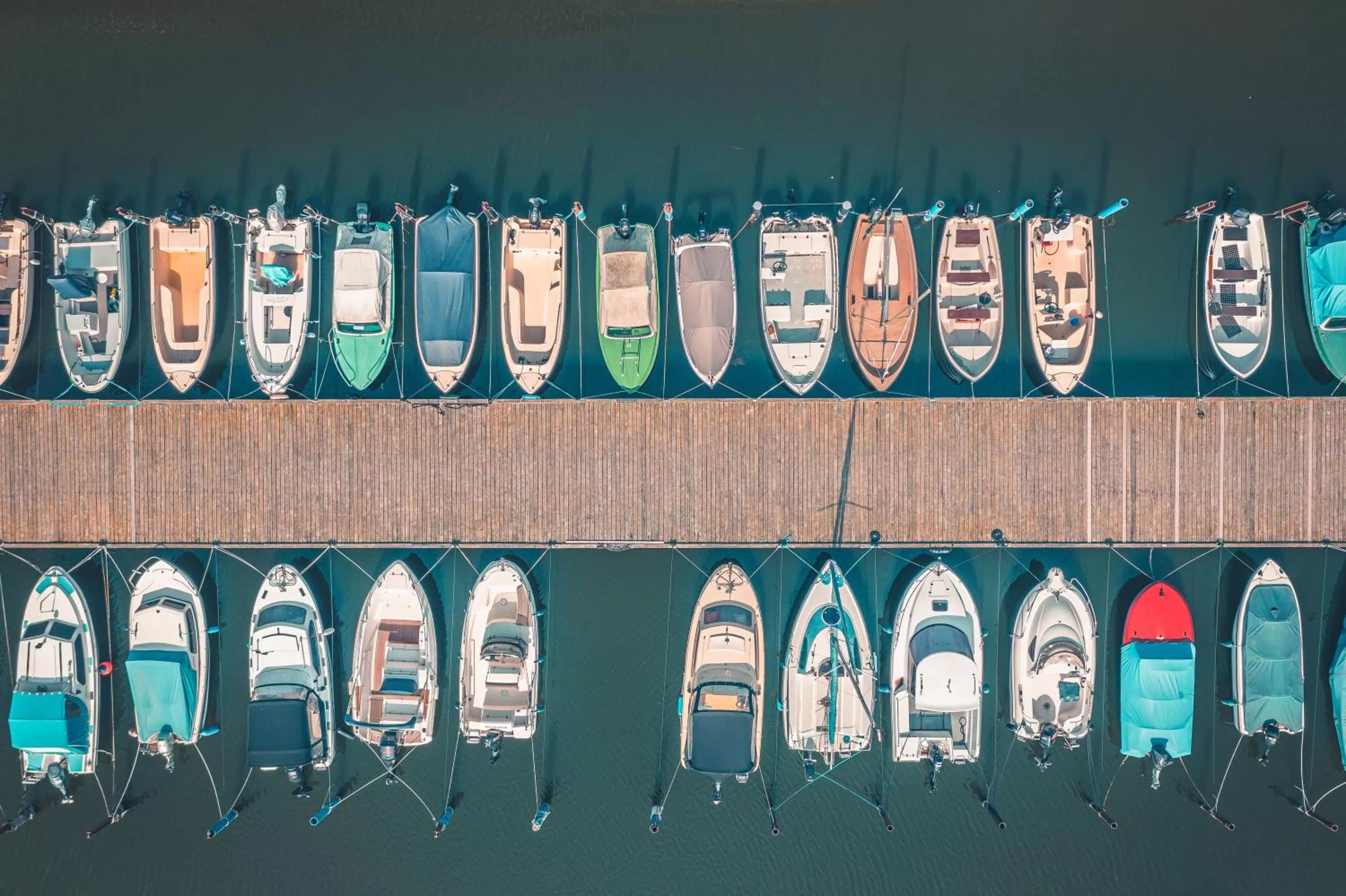 Bird's eye view in Marina Martinshafen