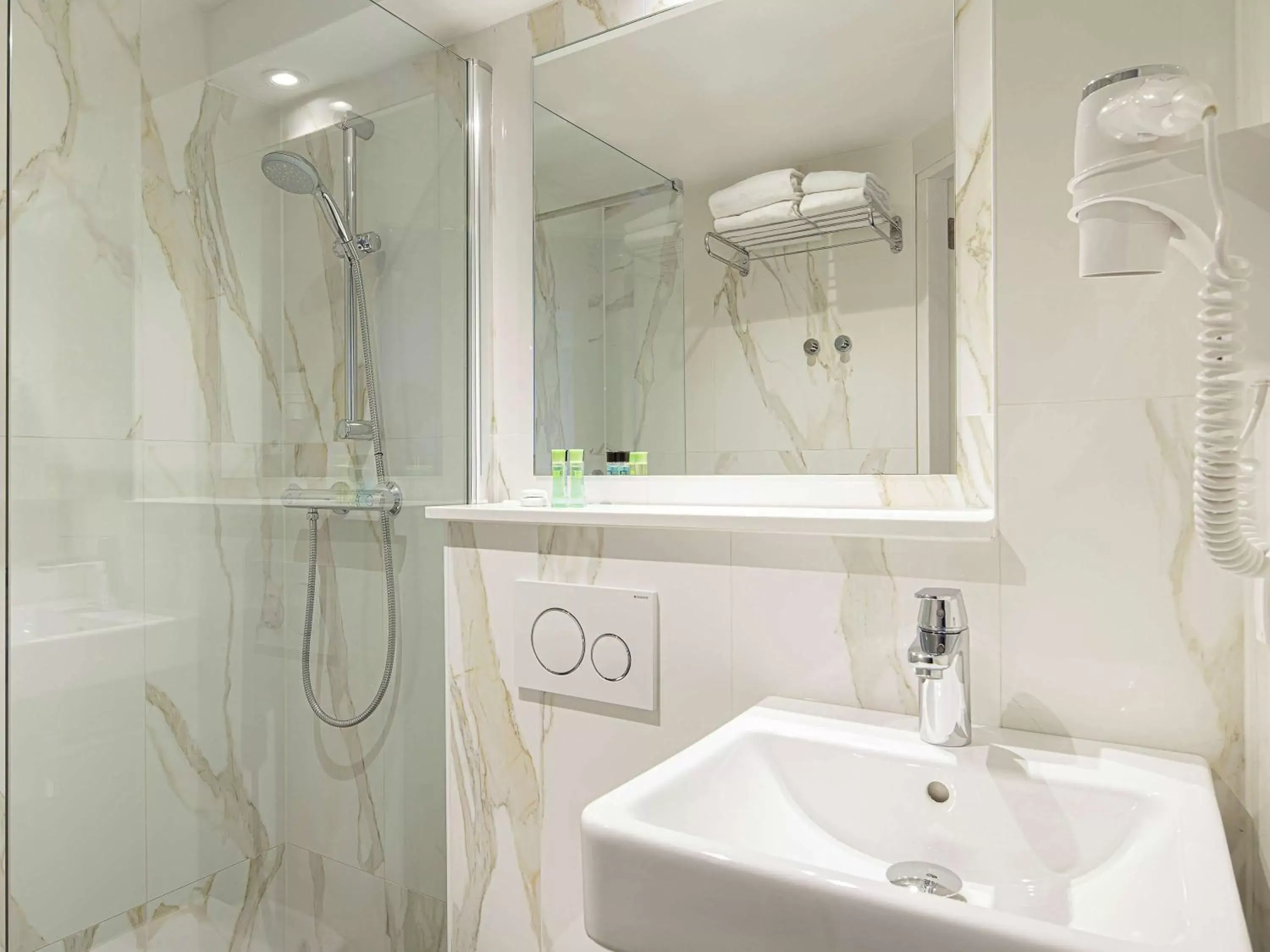 Shower, Bathroom in ibis Styles Amsterdam City