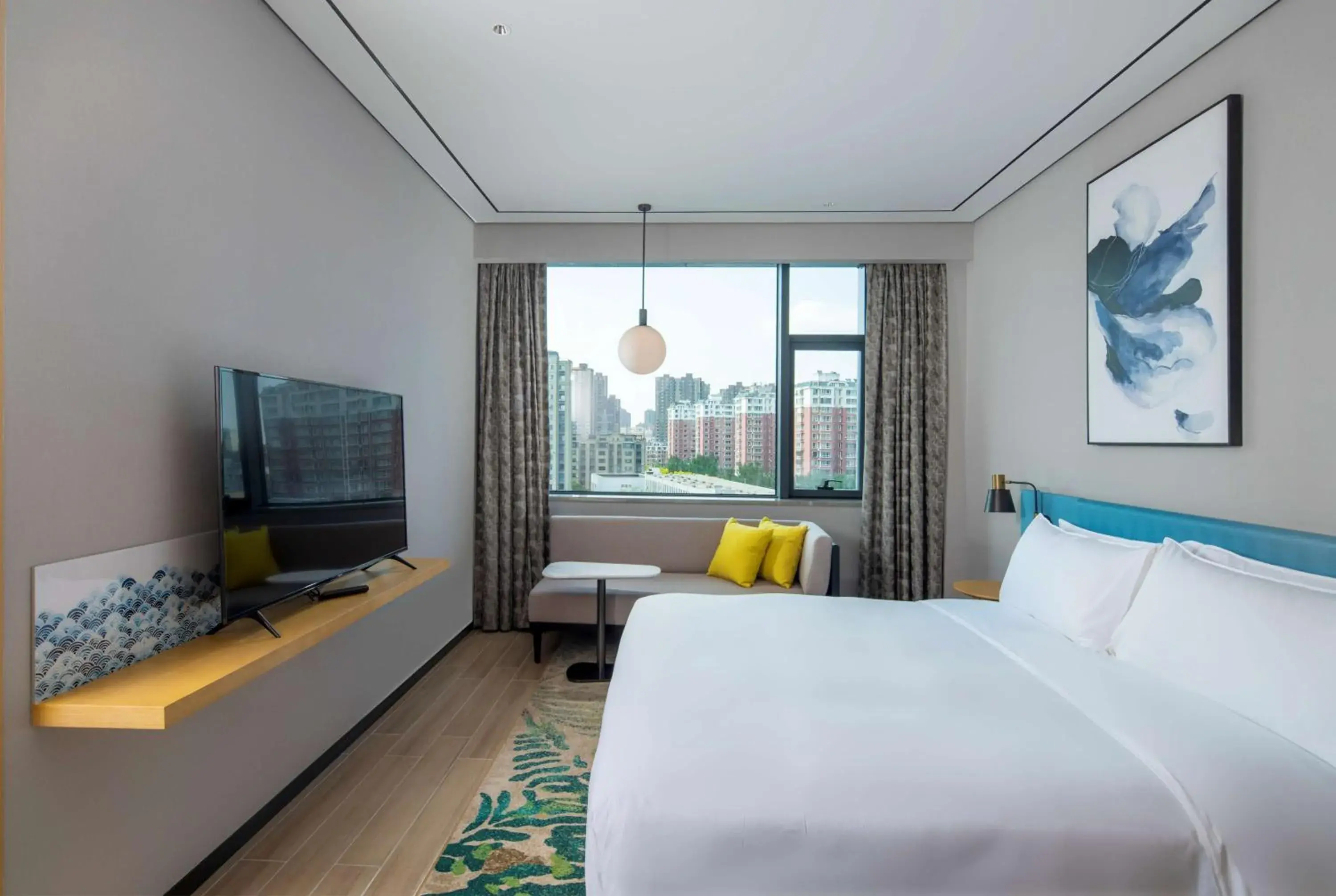 View (from property/room), Bed in Hilton Garden Inn Changchun Economic Development Zone View (from property/room), Bed in Hilton Garden Inn Changchun Economic Development Zone
