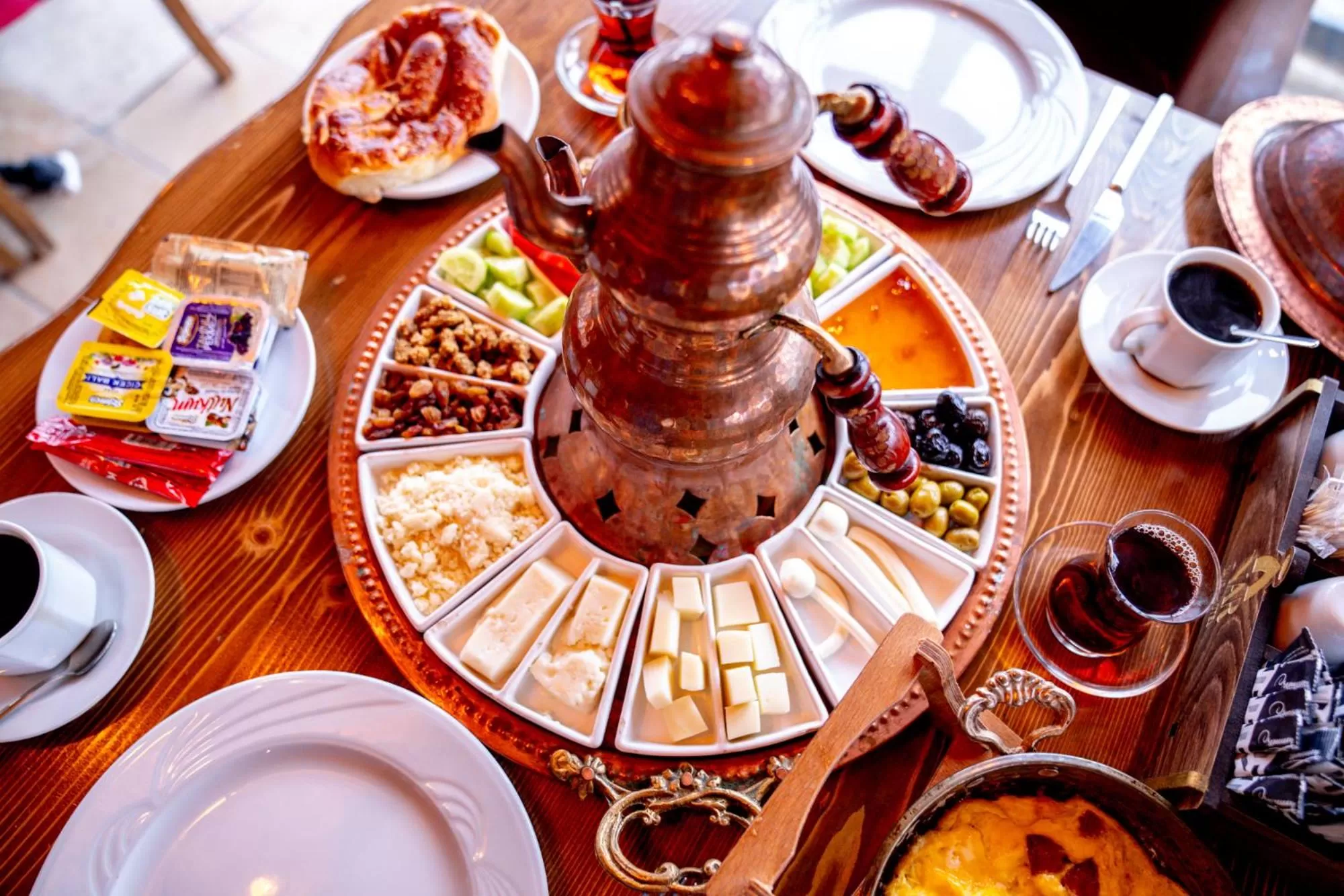 Asian breakfast in Cappadocia Nar Cave House & Swimming Pool