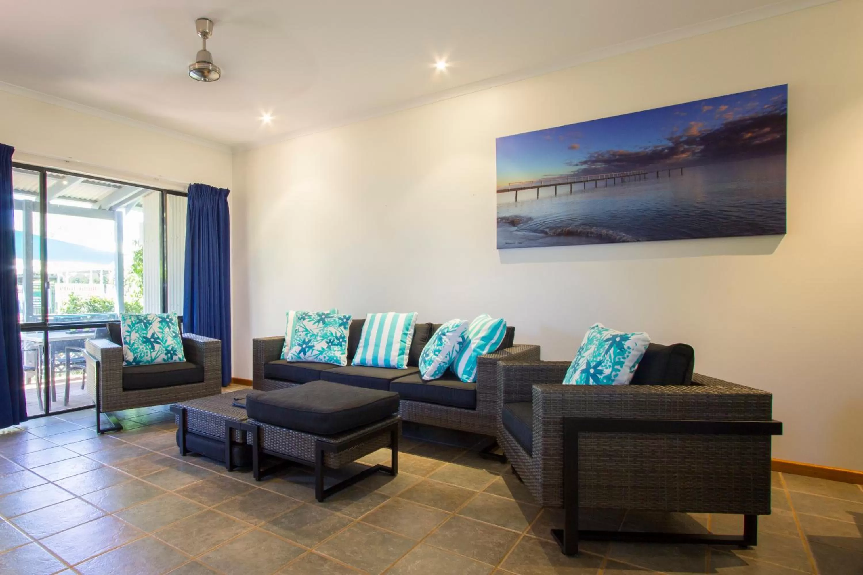 Living room in Broome Beach Resort - Cable Beach, Broome