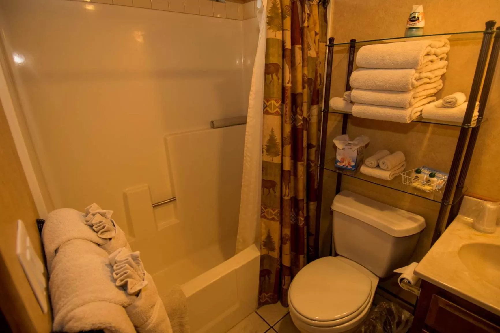Bathroom in Hillcrest Suites & Cabins
