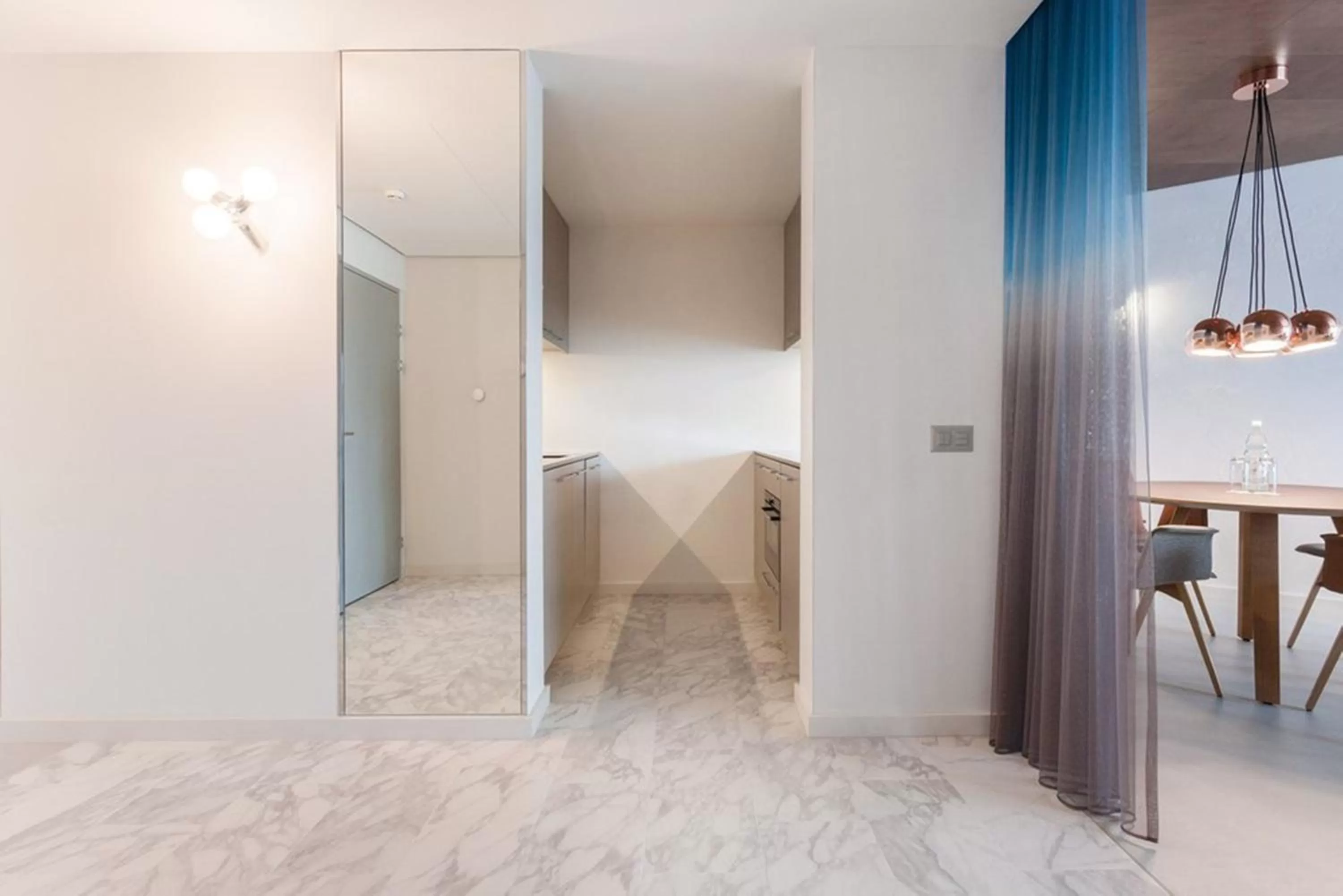 Kitchen or kitchenette, Bed in EMA House Hotel Suites