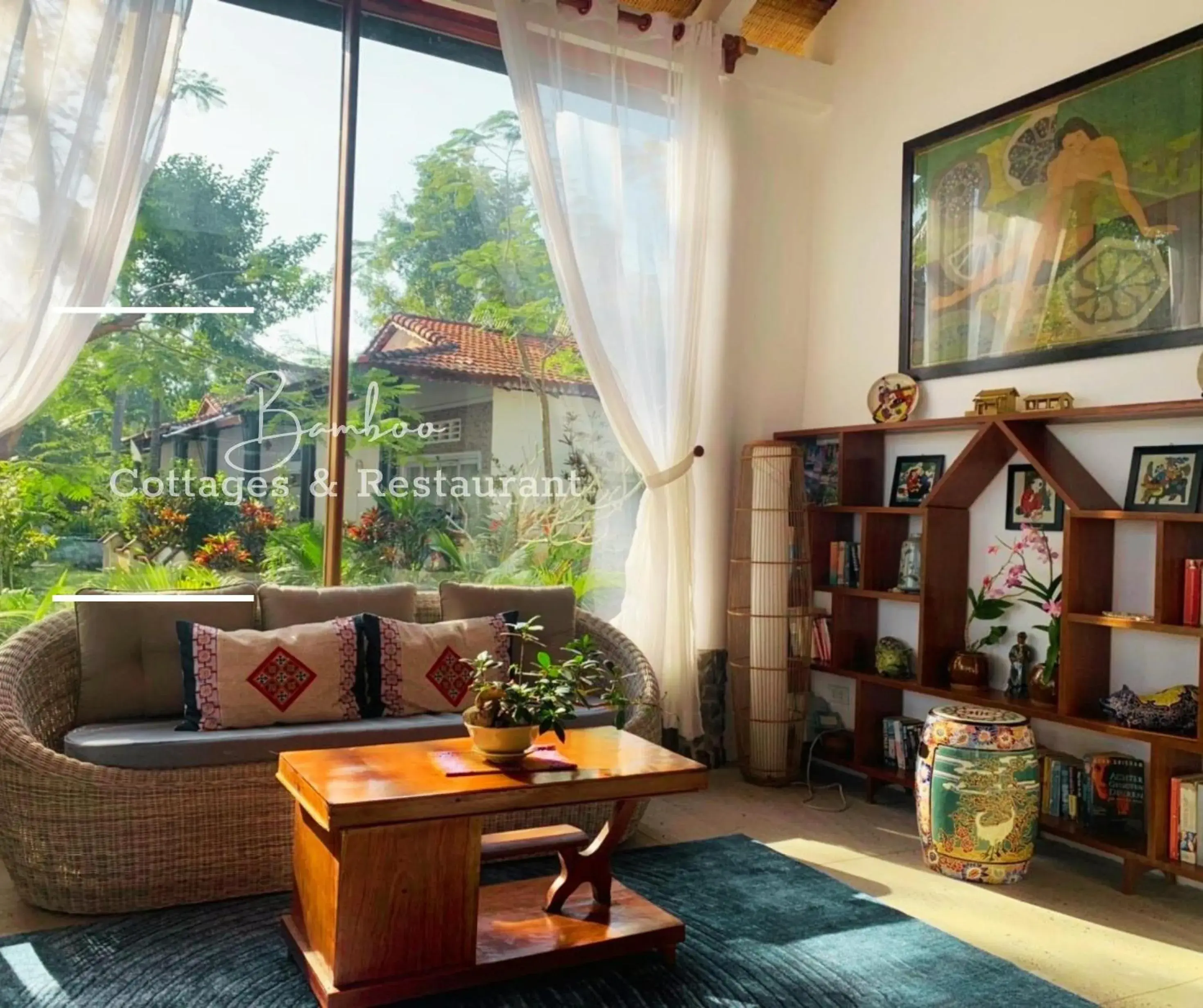 Restaurant/places to eat, Seating Area in Bamboo Cottages