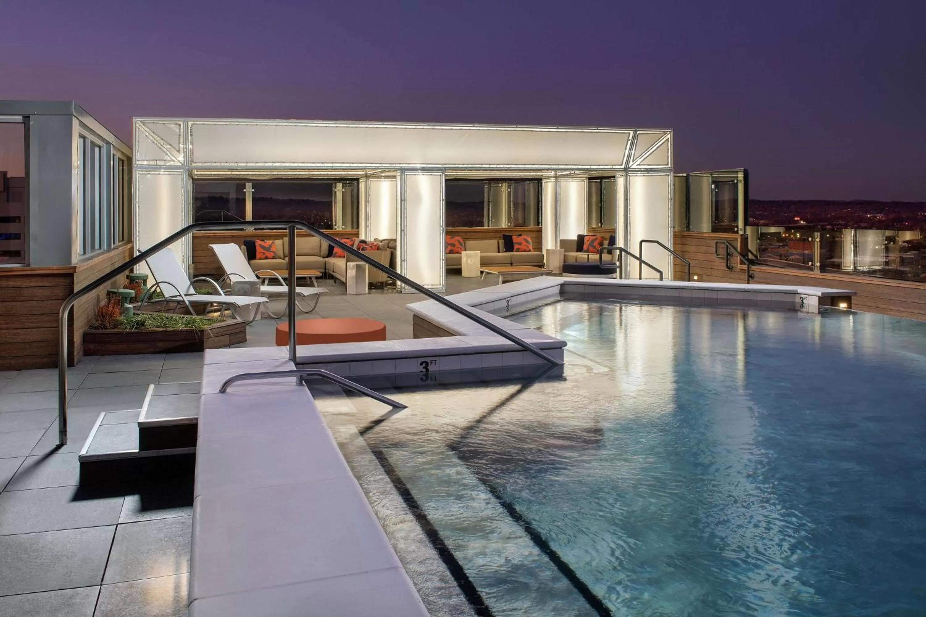 Pool view in Embassy Suites By Hilton Knoxville Downtown