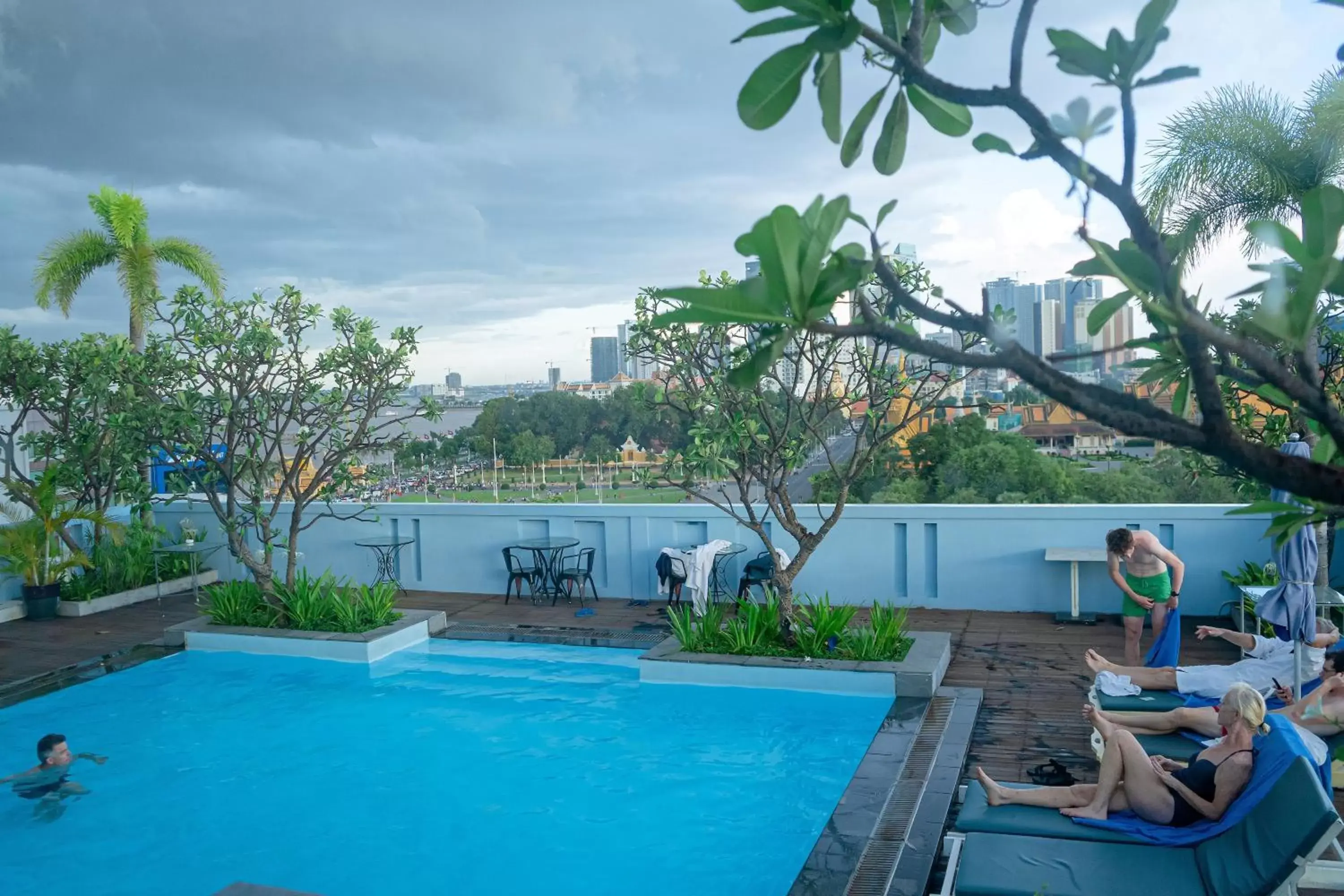 Swimming Pool in The Frangipani Royal Palace Hotel