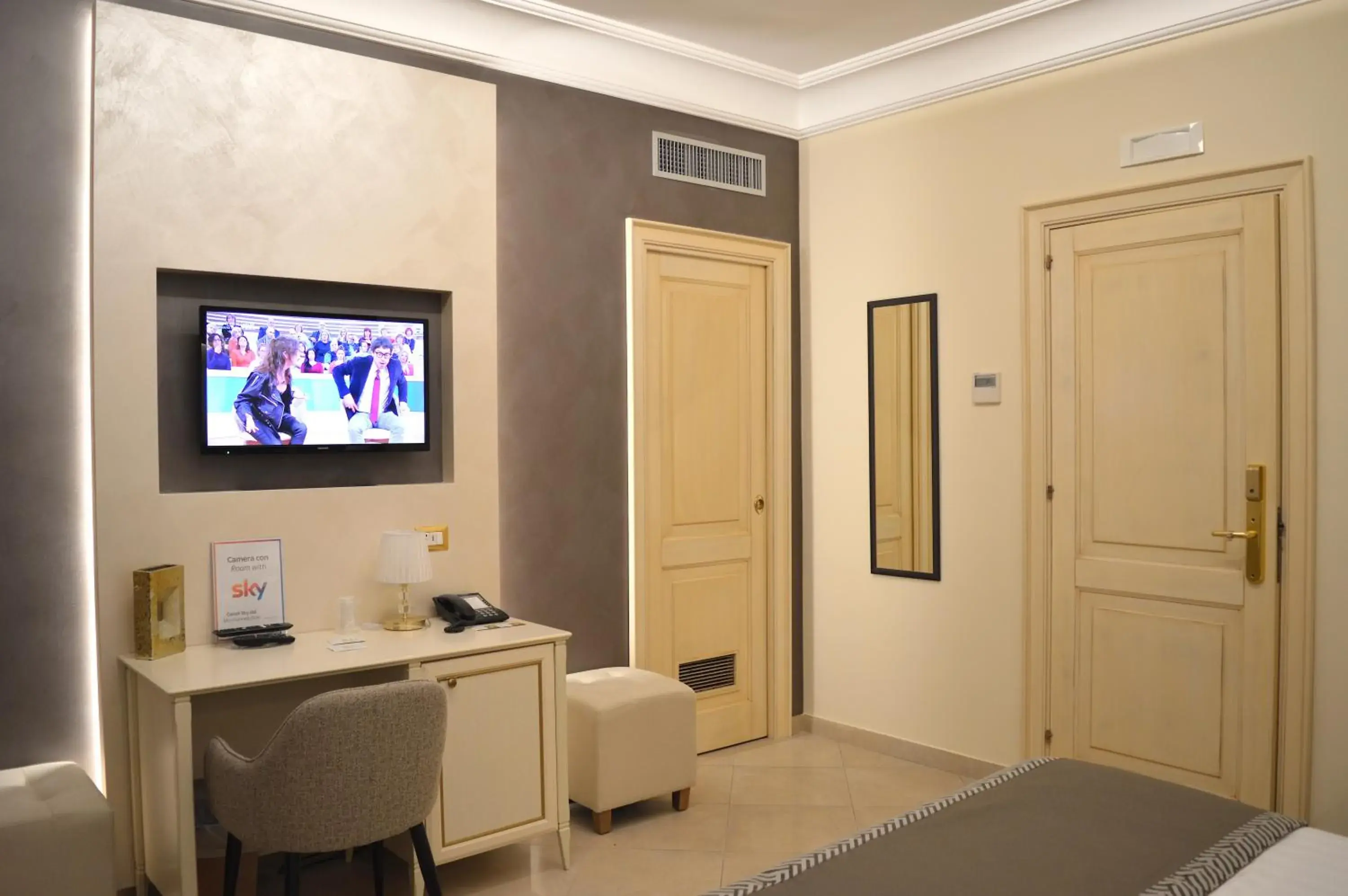 TV/Entertainment Center in Vittorio Emanuele Boutique Hotel
