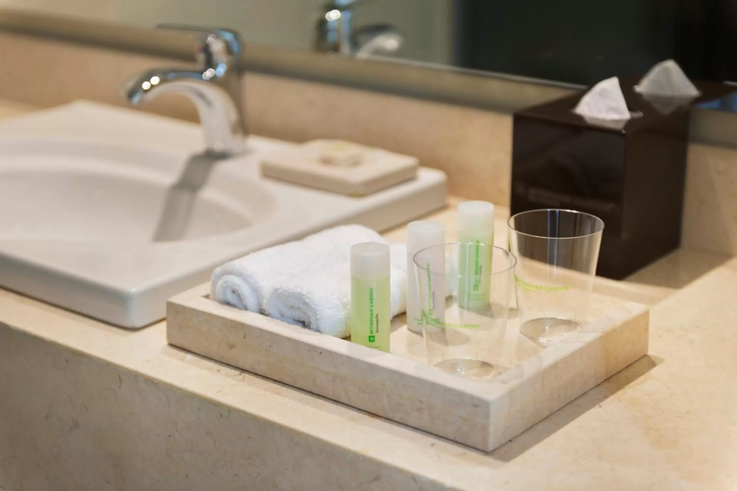 Bathroom in Wyndham Garden Barranquilla