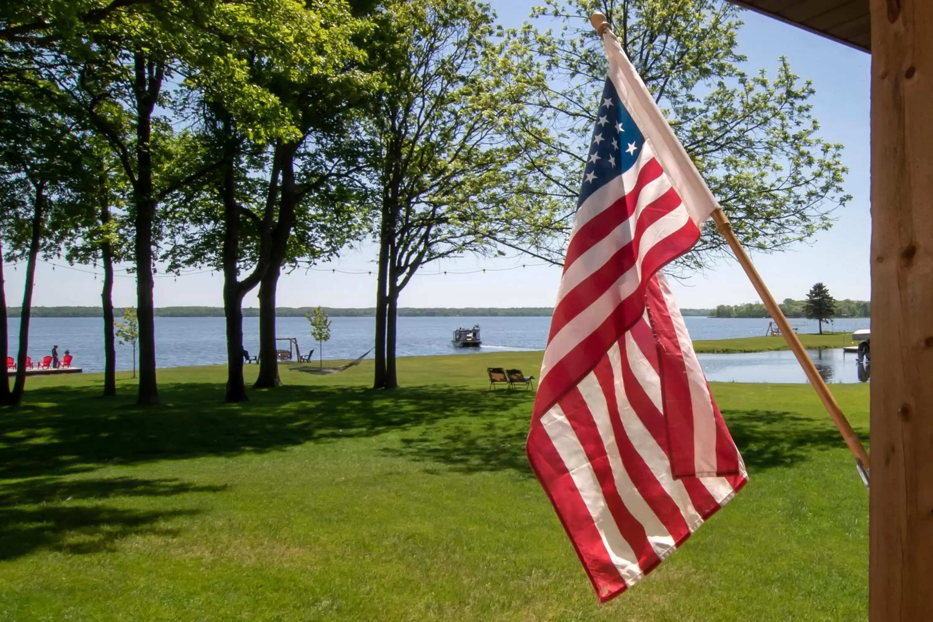 Garden view in Leech Lake Resort Bed & Breakfast