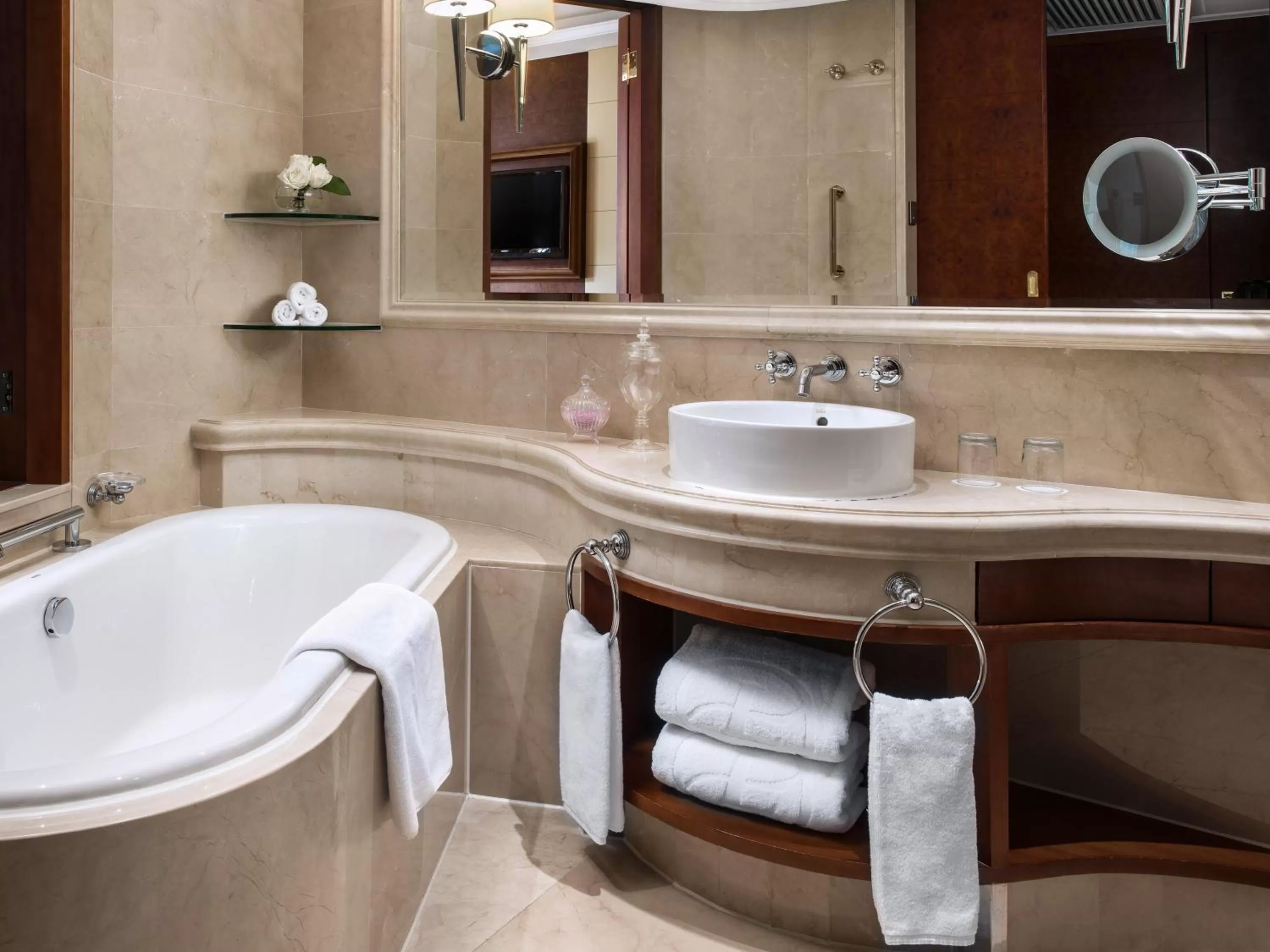 Bathroom in The Langham Hong Kong