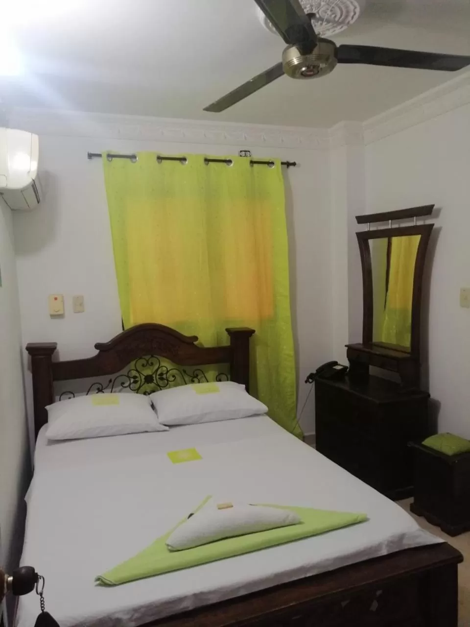 Bed in Hotel Mansión del Cesar