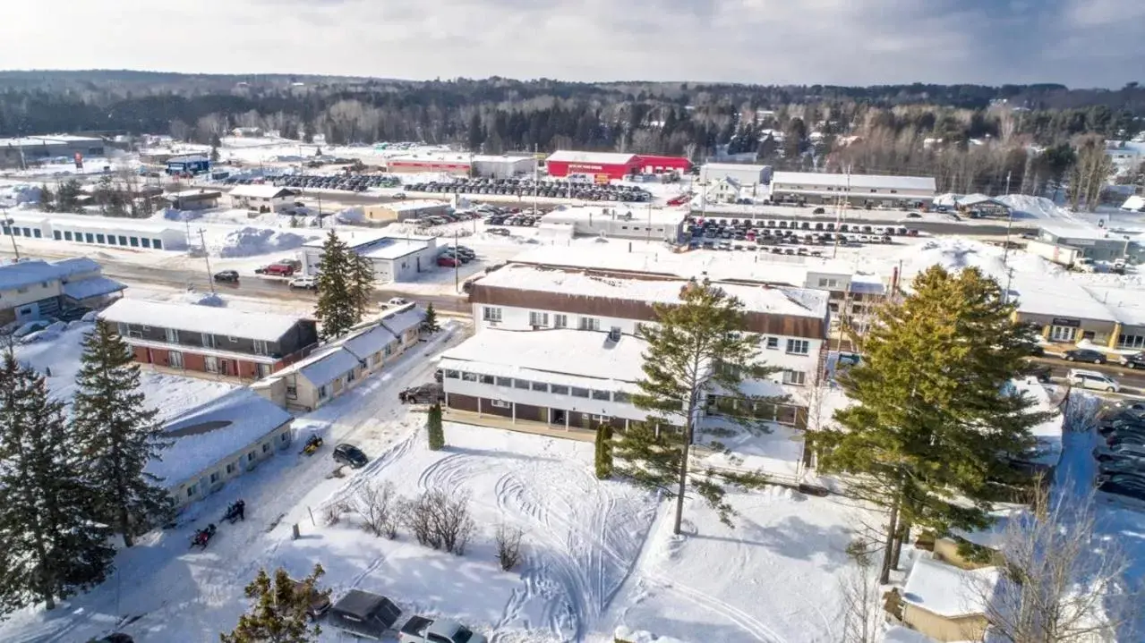 Property building, Winter in Caswell Resort