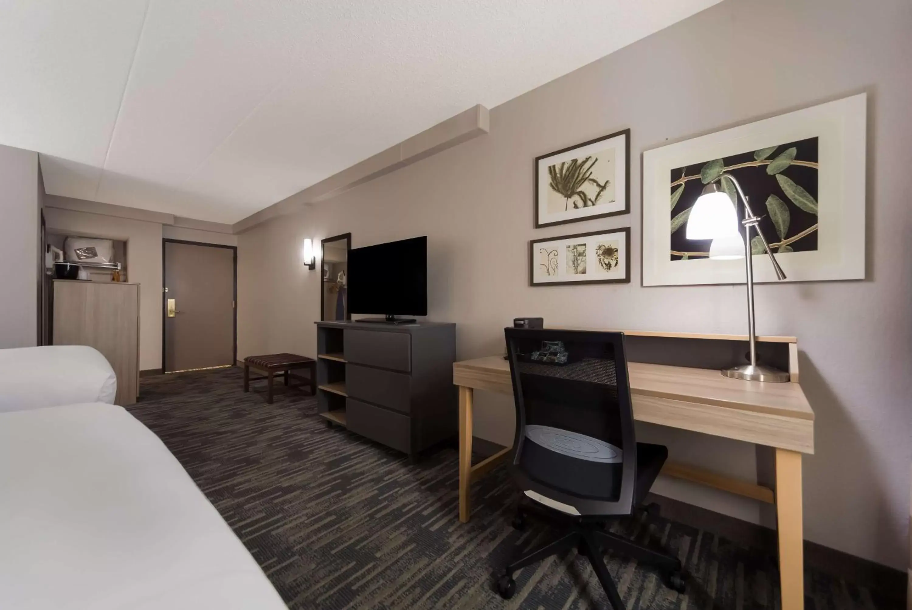 Bedroom, TV/Entertainment Center in Country Inn & Suites by Radisson, Lincoln Airport, NE