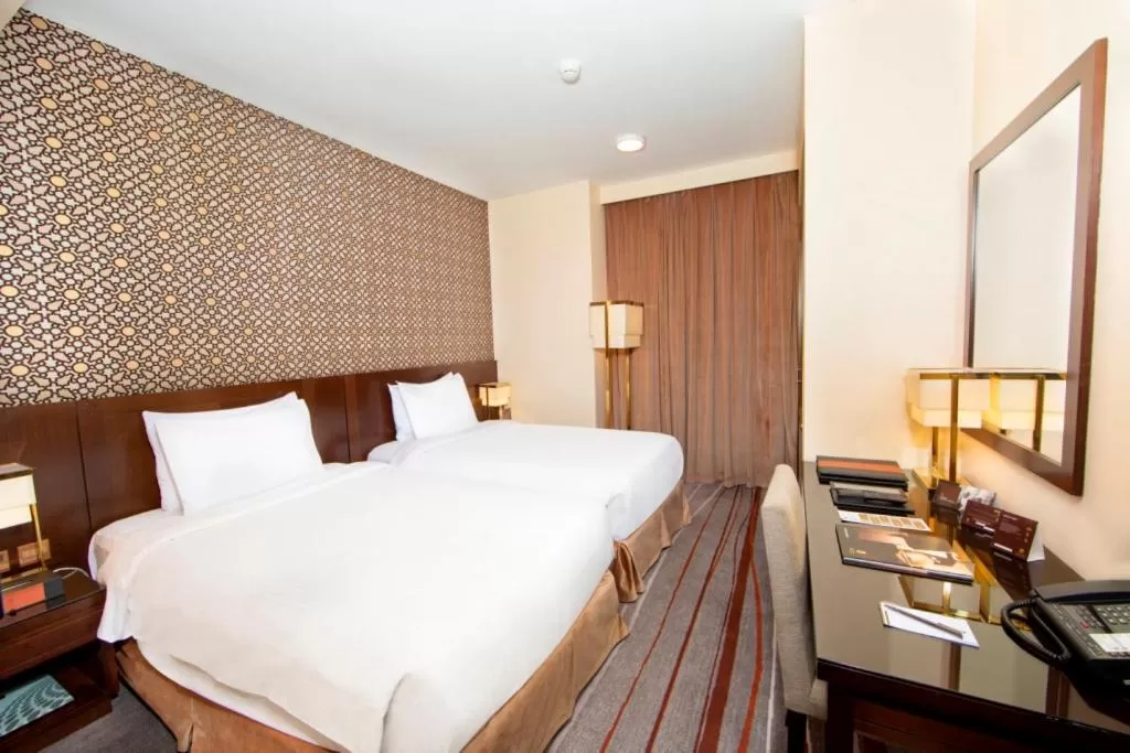 Bed in Dallah Taibah Hotel