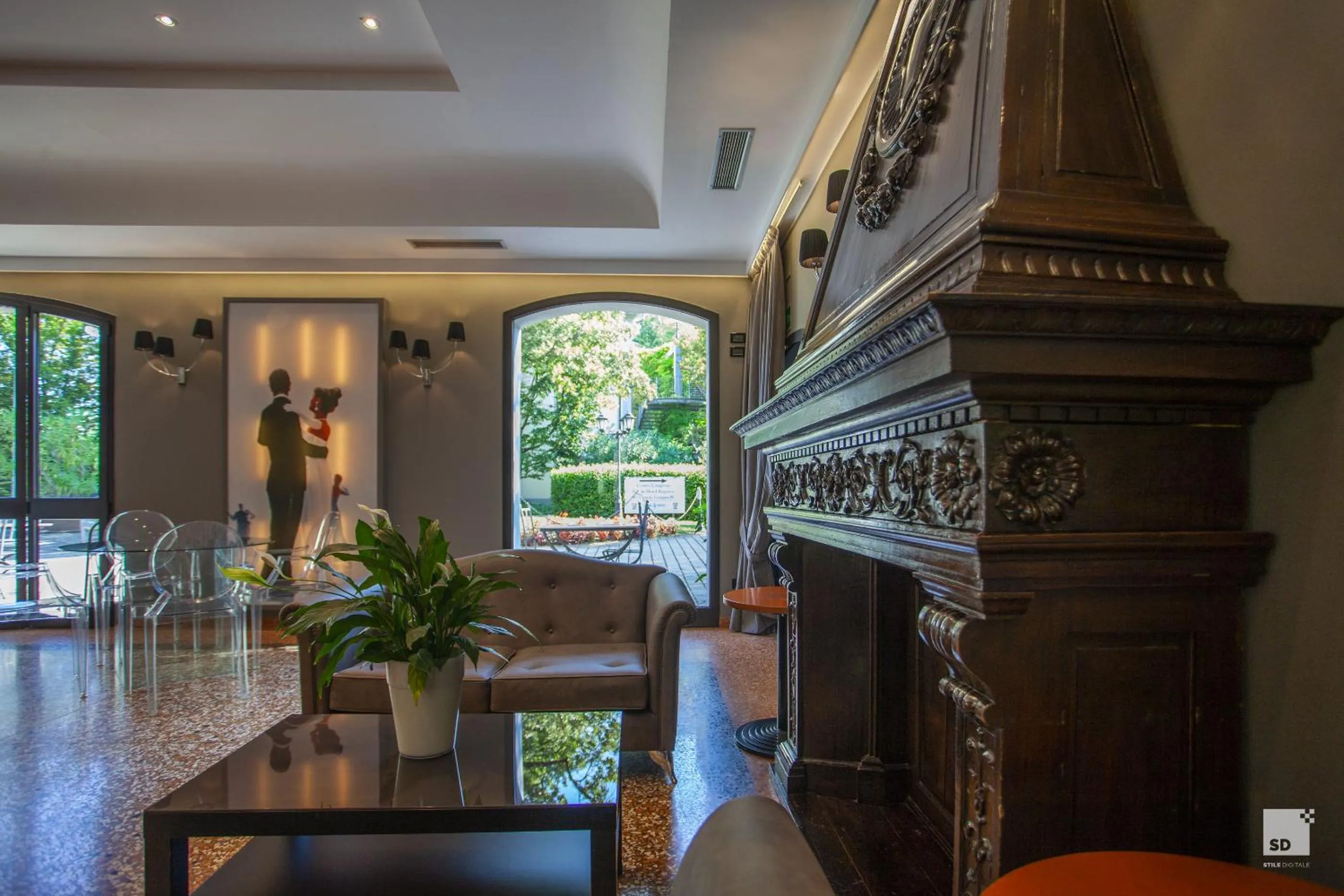 Lounge or bar in Savoia Hotel Country House Bologna