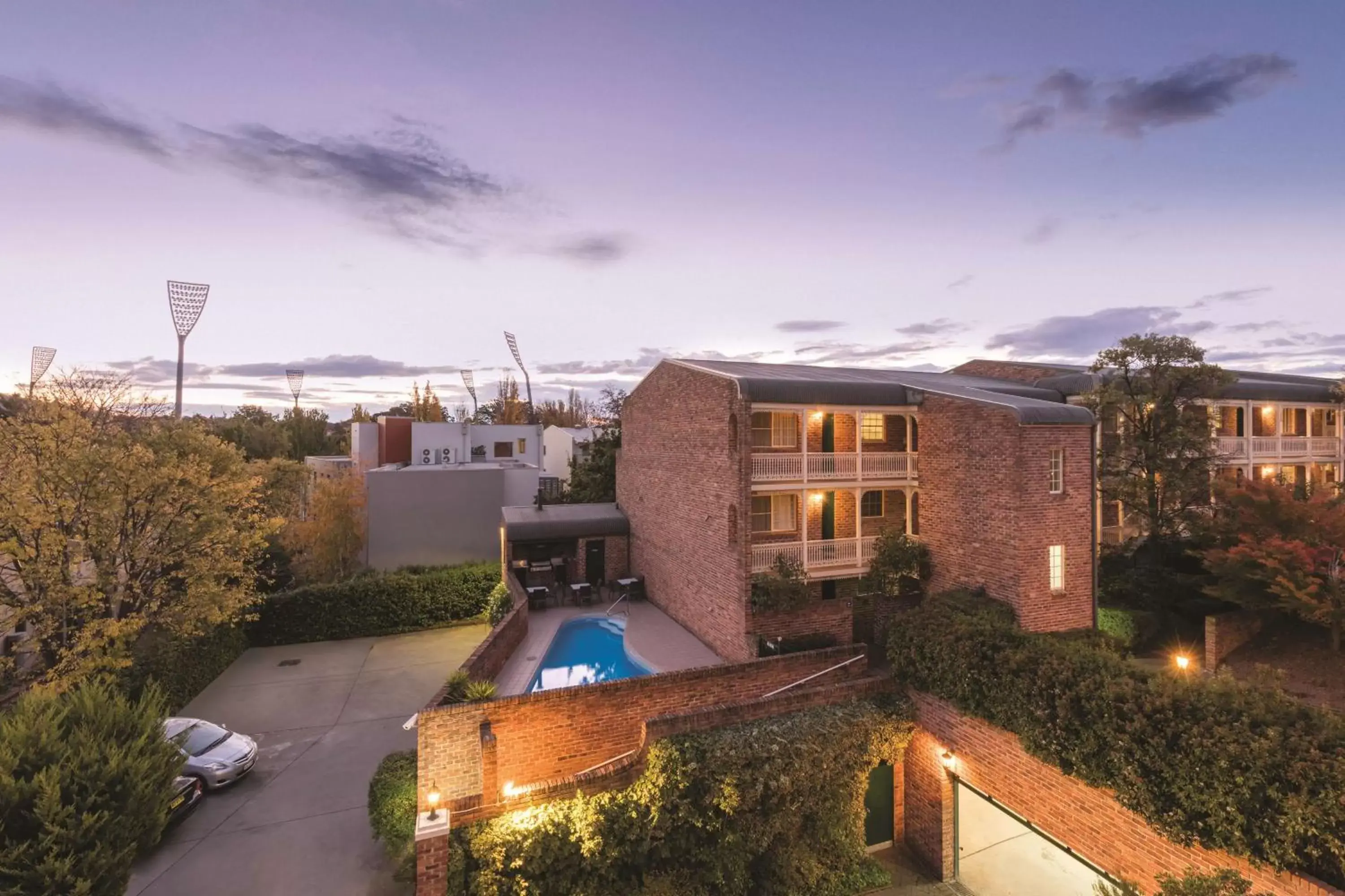 Property building, Pool View in Adina Serviced Apartments Canberra Kingston