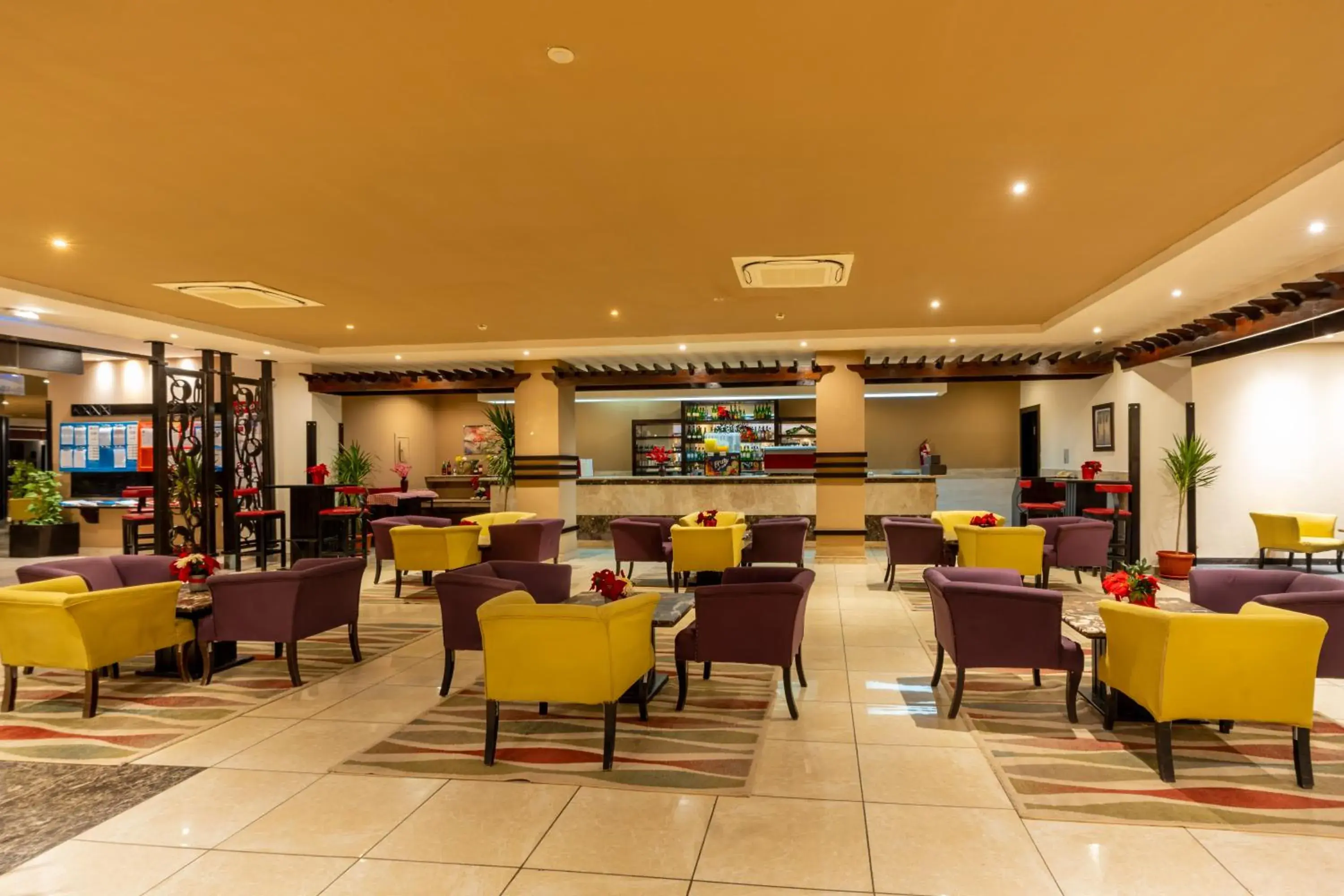 Lobby or reception, Lounge/Bar in El Karma Beach Resort & Aqua Park - Hurghada