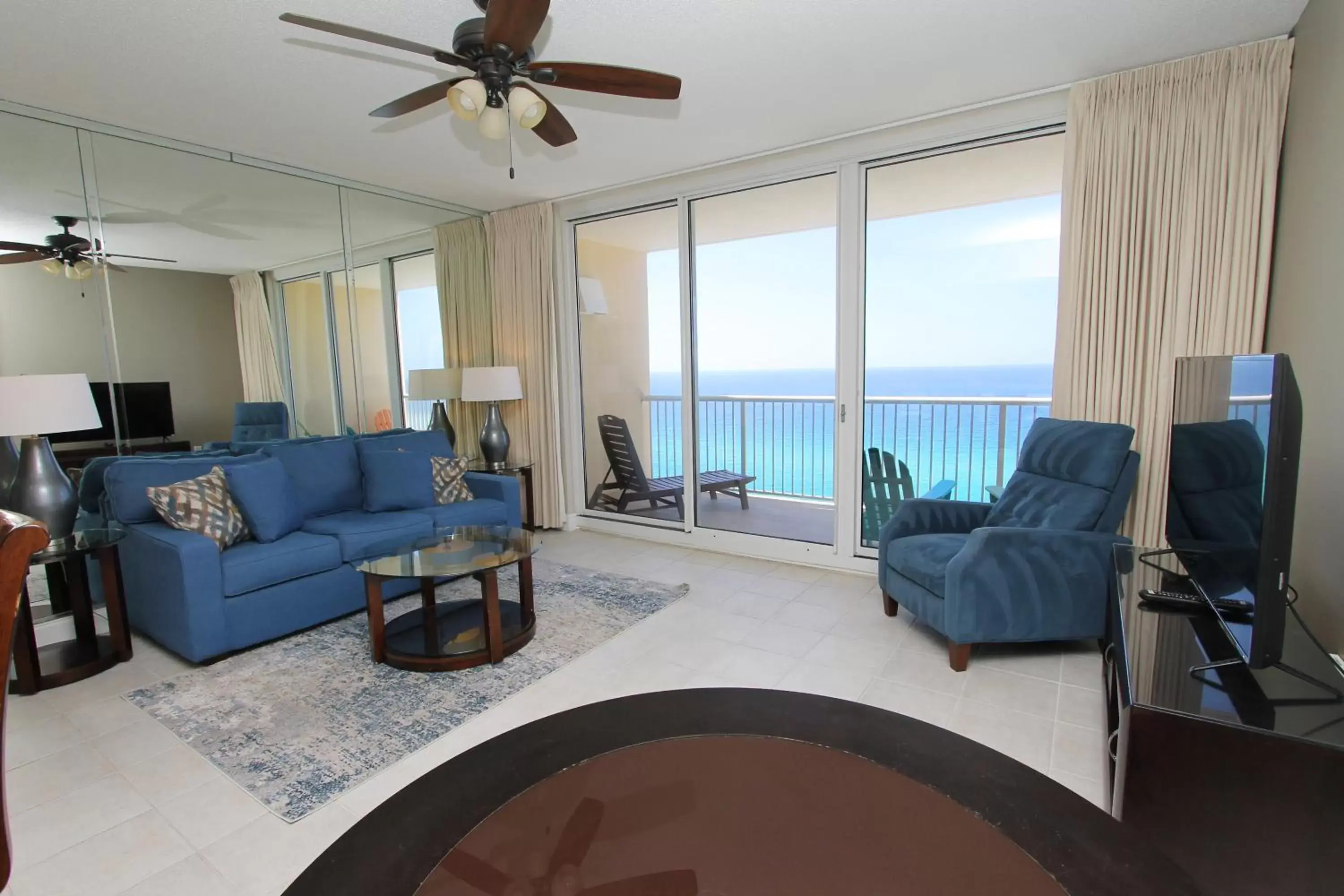 TV and multimedia, Seating Area in Majestic Beach Resort, Panama City Beach, Fl