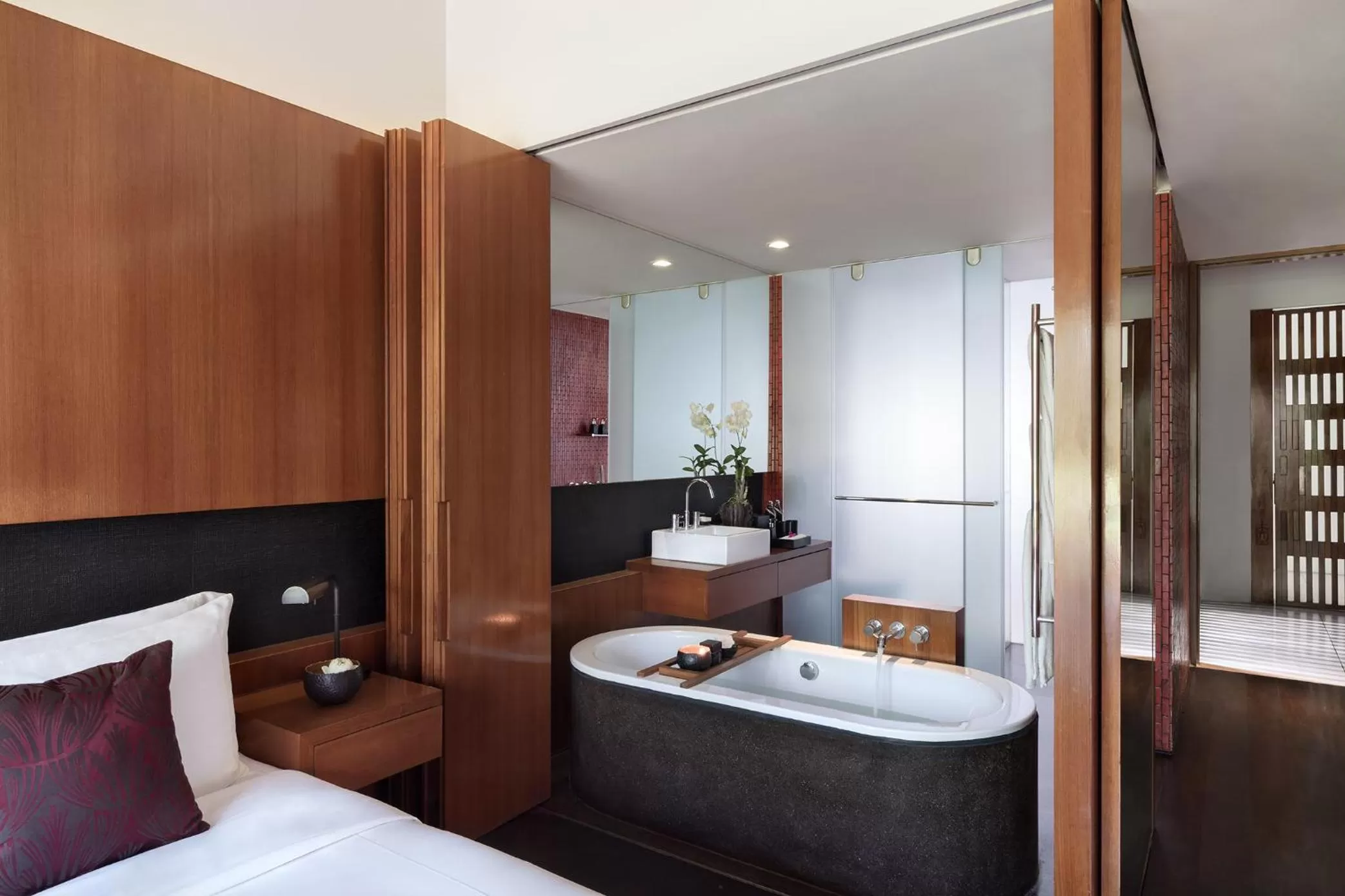 Bathroom, Bed in Anantara Chiang Mai Resort