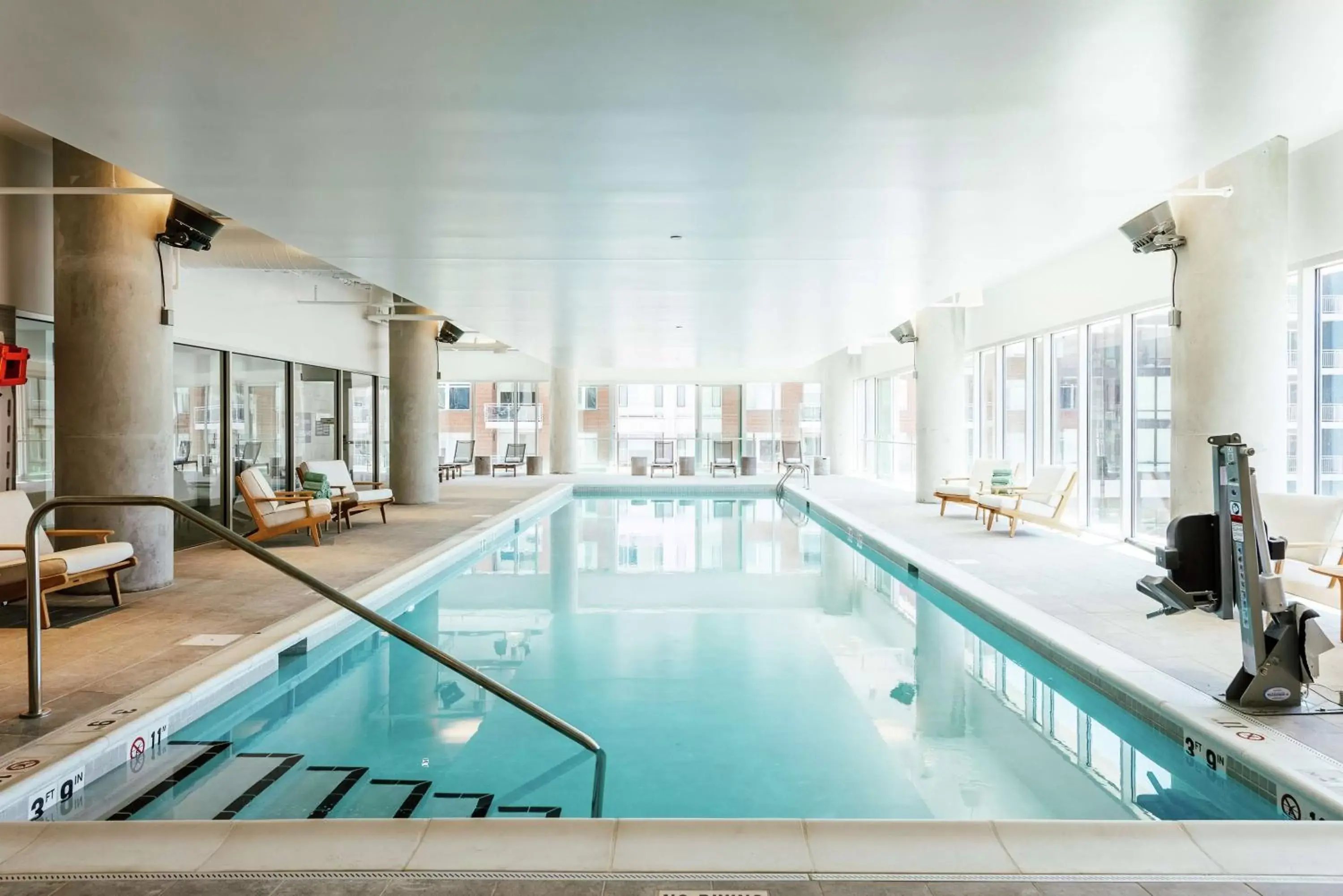 Pool view in Hilton Garden Inn Denver Union Station Pool view in Hilton Garden Inn Denver Union Station