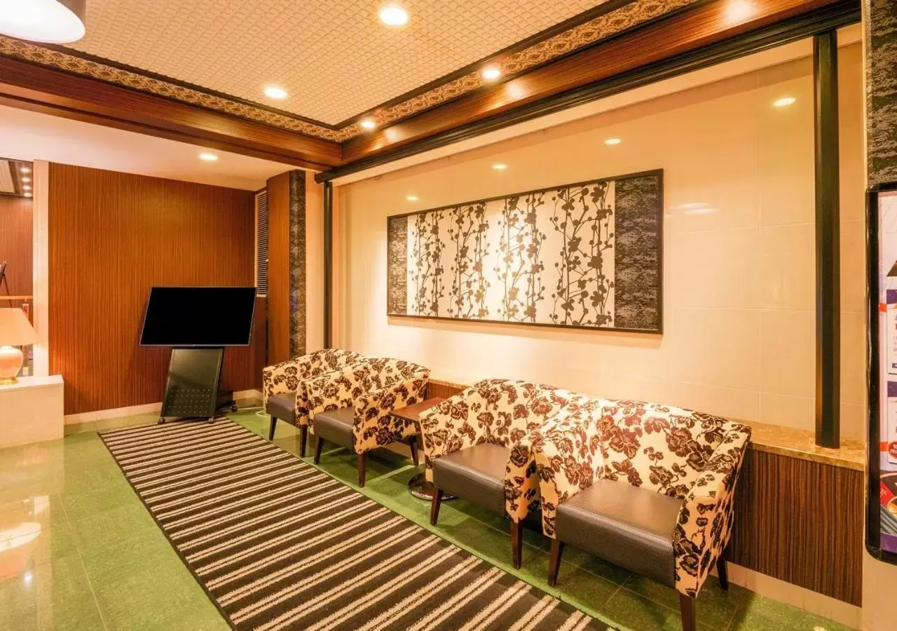 Lobby or reception, Seating Area in APA Hotel Miyazaki Nobeoka Ekimae