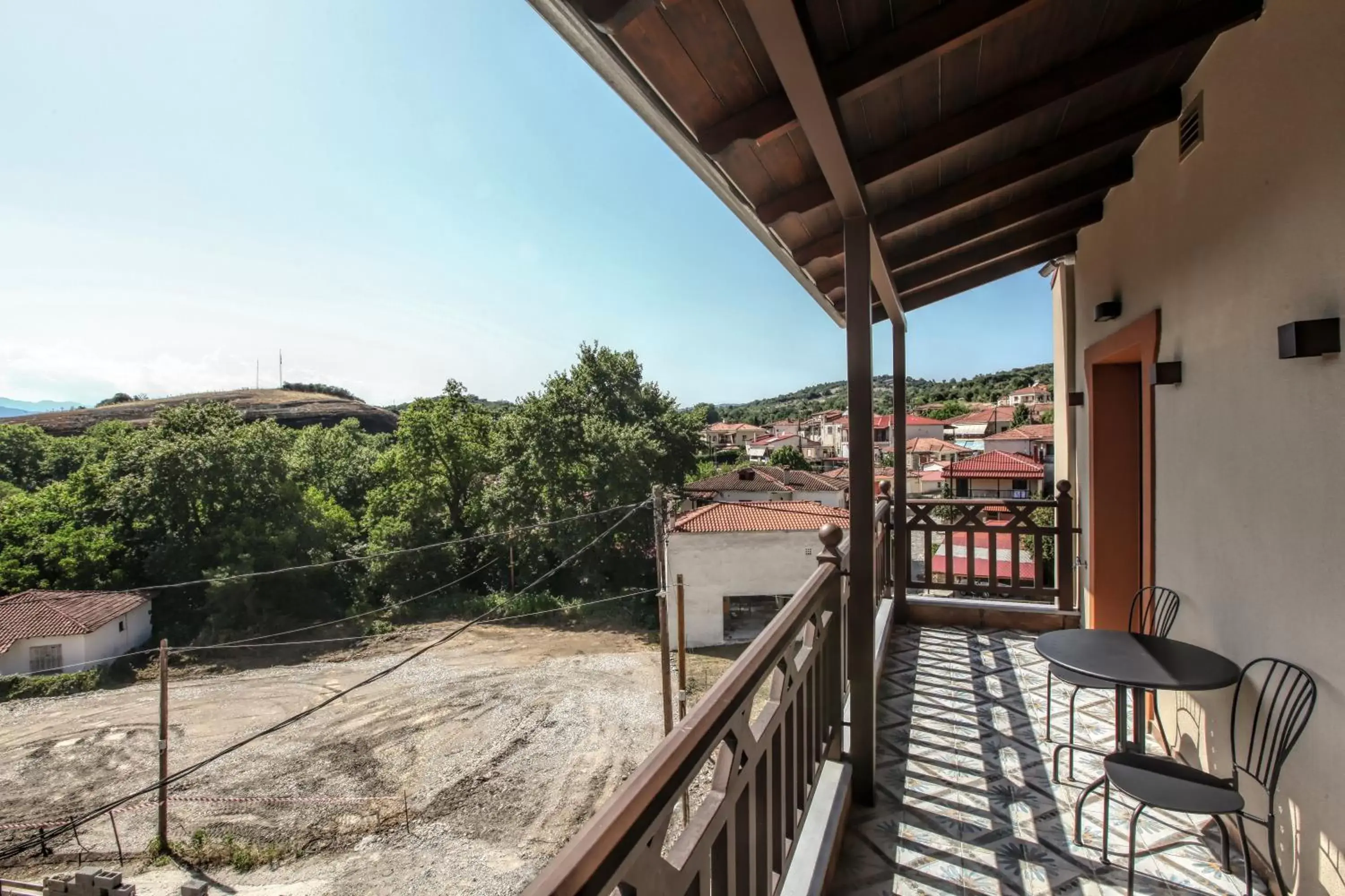 View (from property/room), Balcony/Terrace in Meteora Heaven and Earth Kastraki premium suites