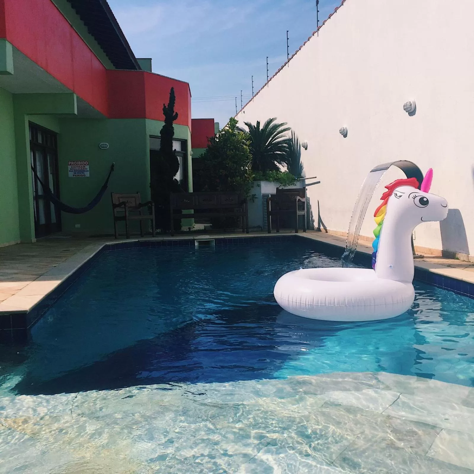 Swimming pool in Hostel e Pousada Bahia Beach