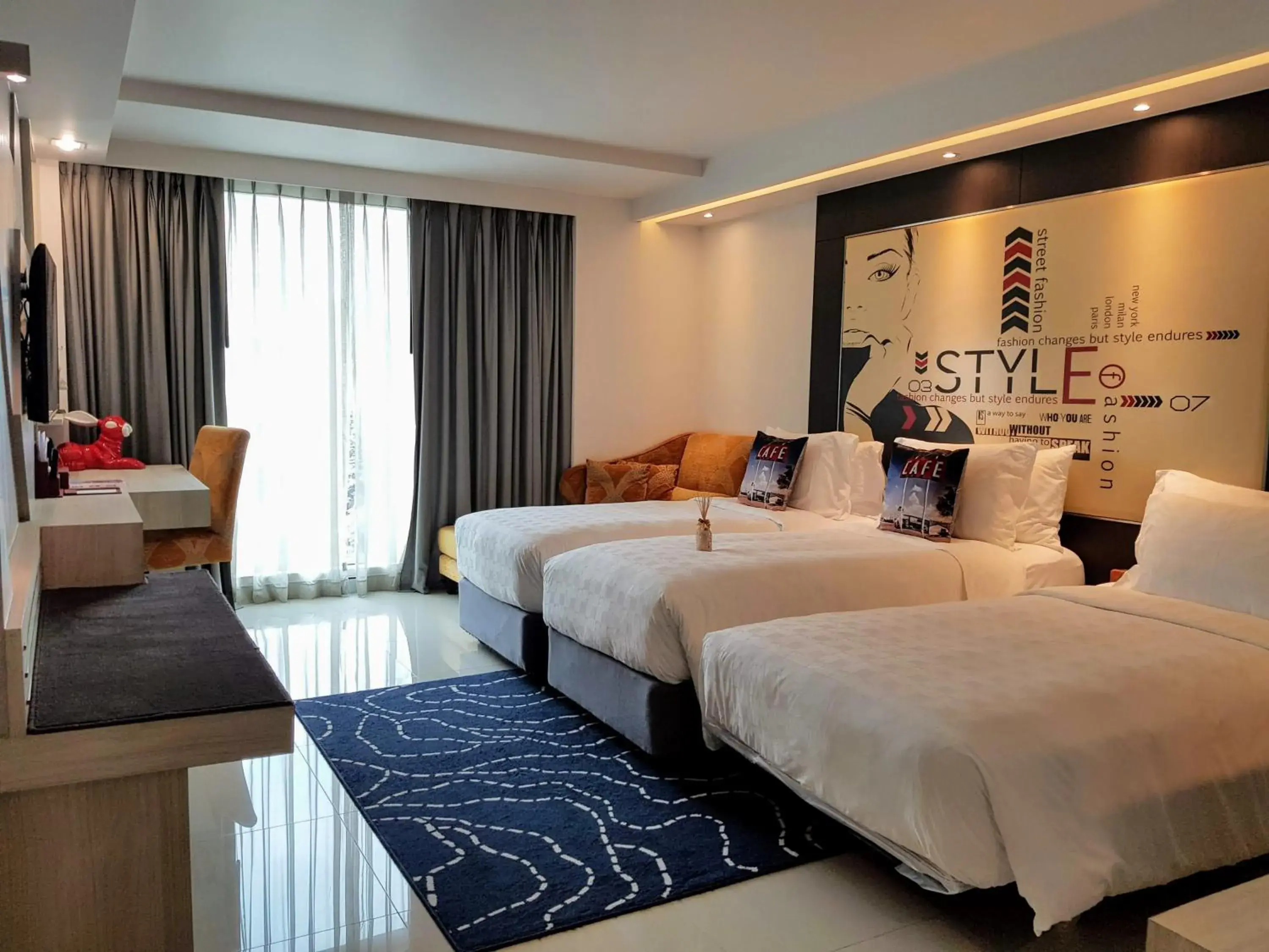 Bedroom in Hotel Clover Asoke - SHA Extra Plus