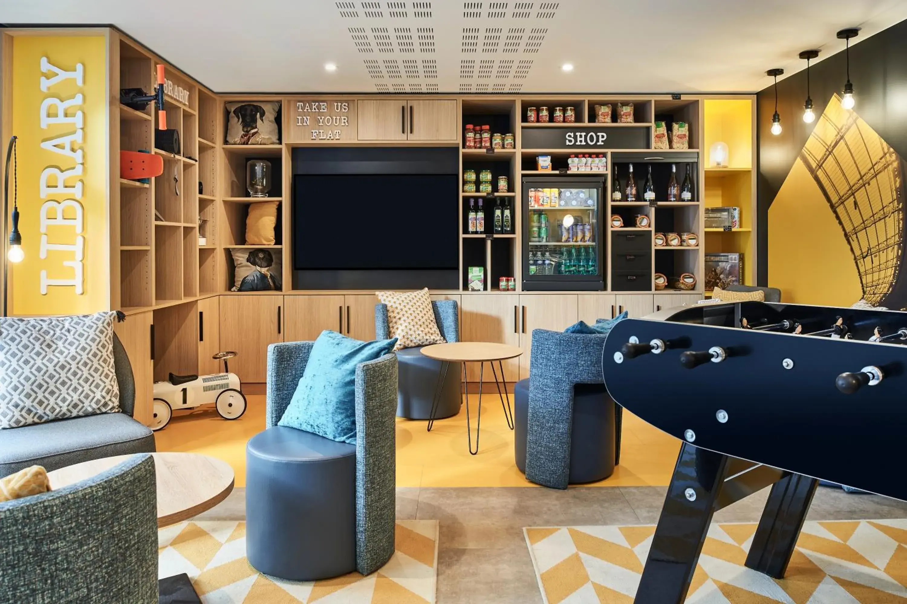 Living room, Lounge/Bar in Aparthotel Adagio Access Paris Saint-Denis Pleyel