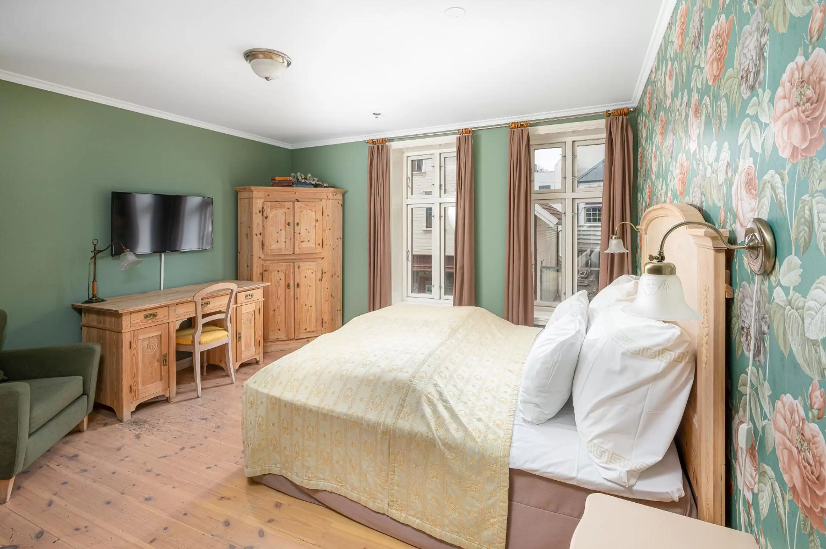 Bed in GamlaVærket Gjæstgiveri og Tracteringssted