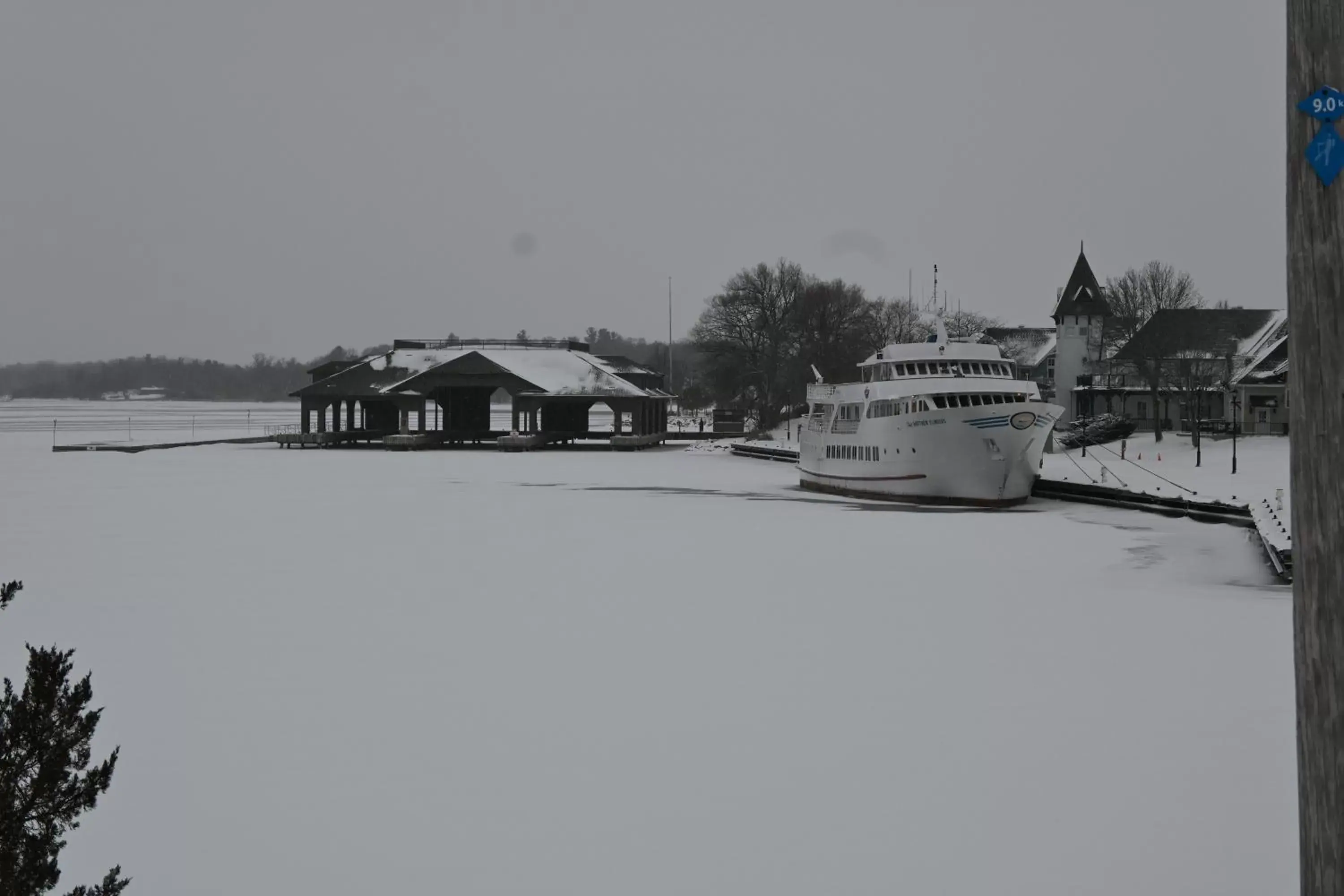 River view, Winter in The Gananoque Inn & Spa