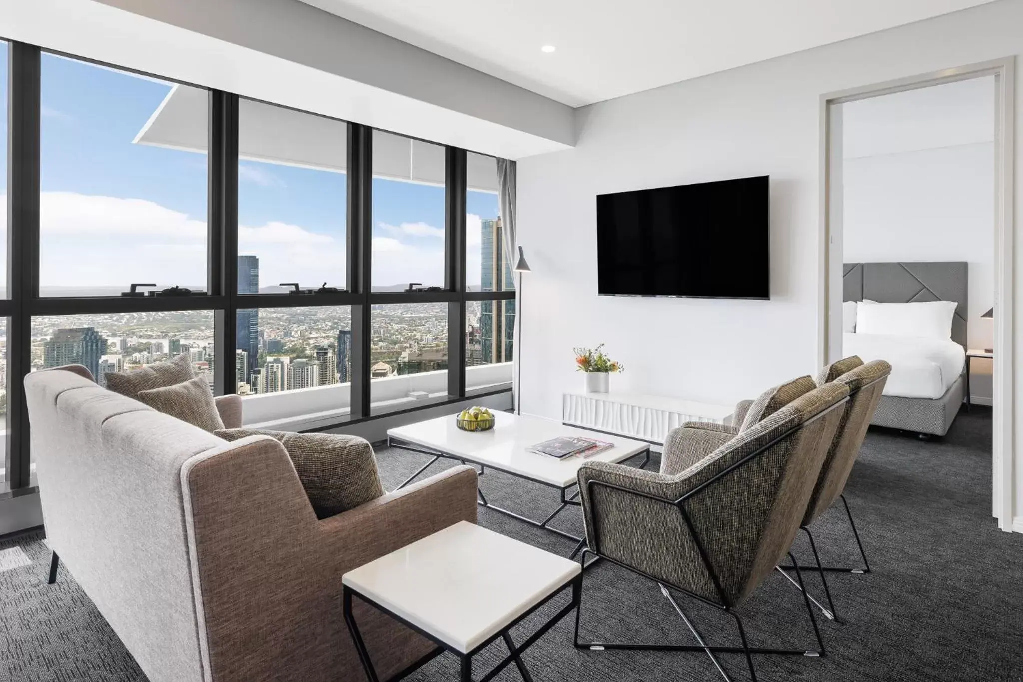 Seating Area in Meriton Suites Herschel Street, Brisbane