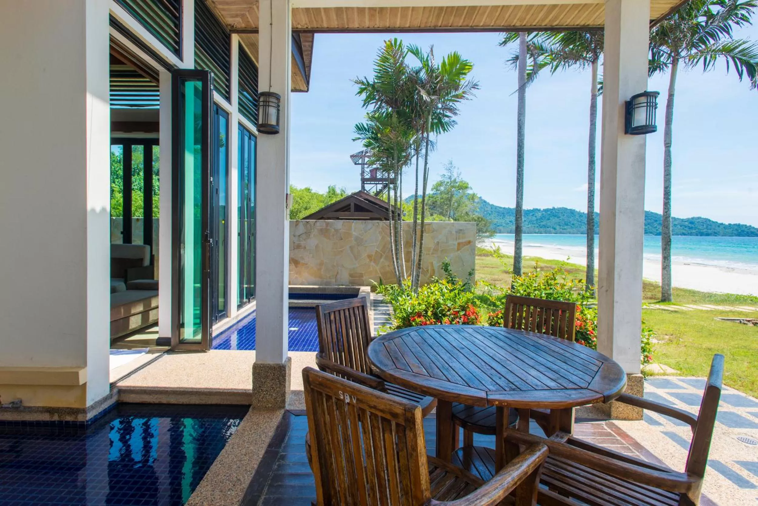 BBQ facilities in Sabah Beach Villas & Suites