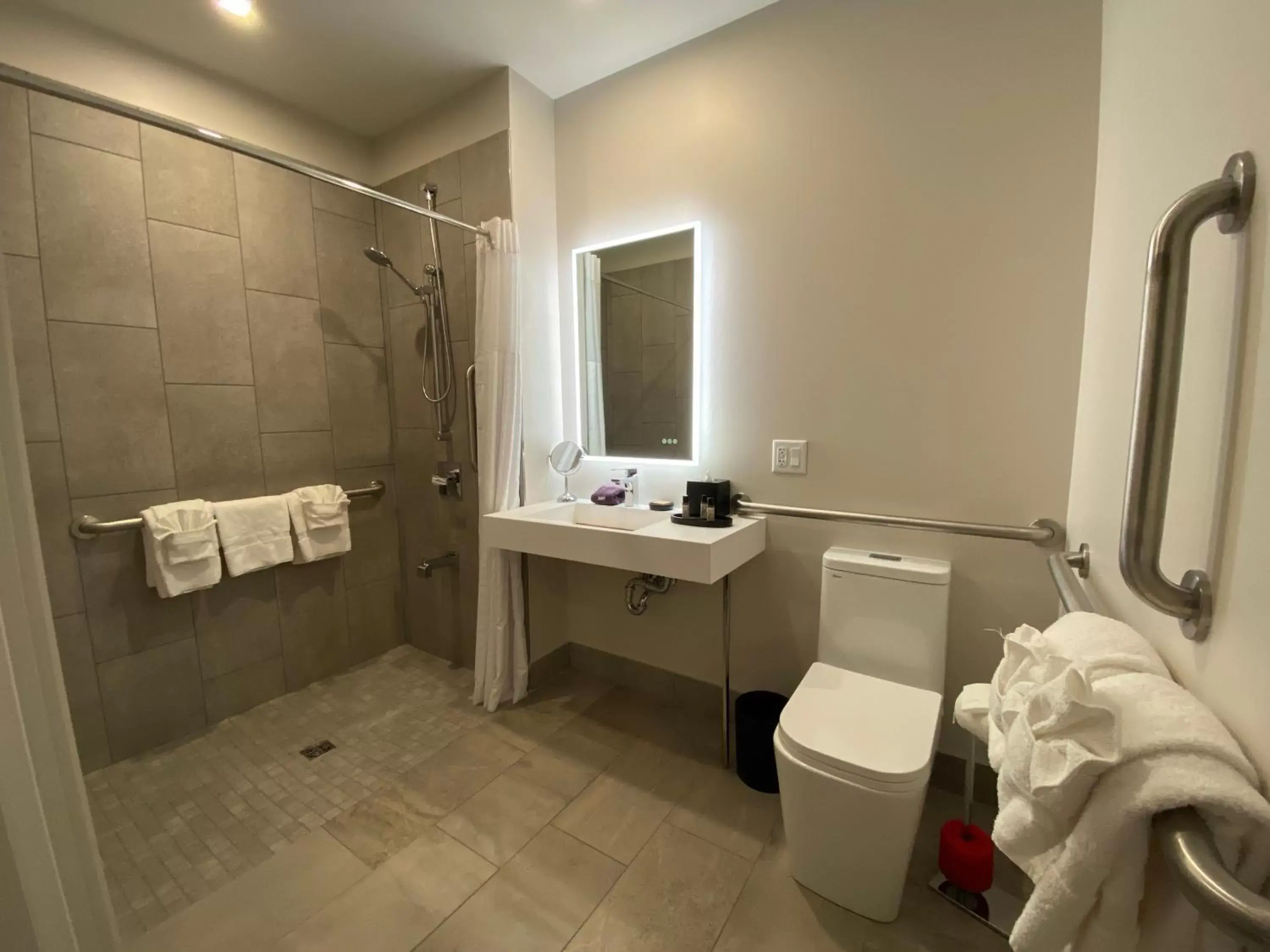 Shower, Bathroom in Lake Placid Inn Boutique Hotel