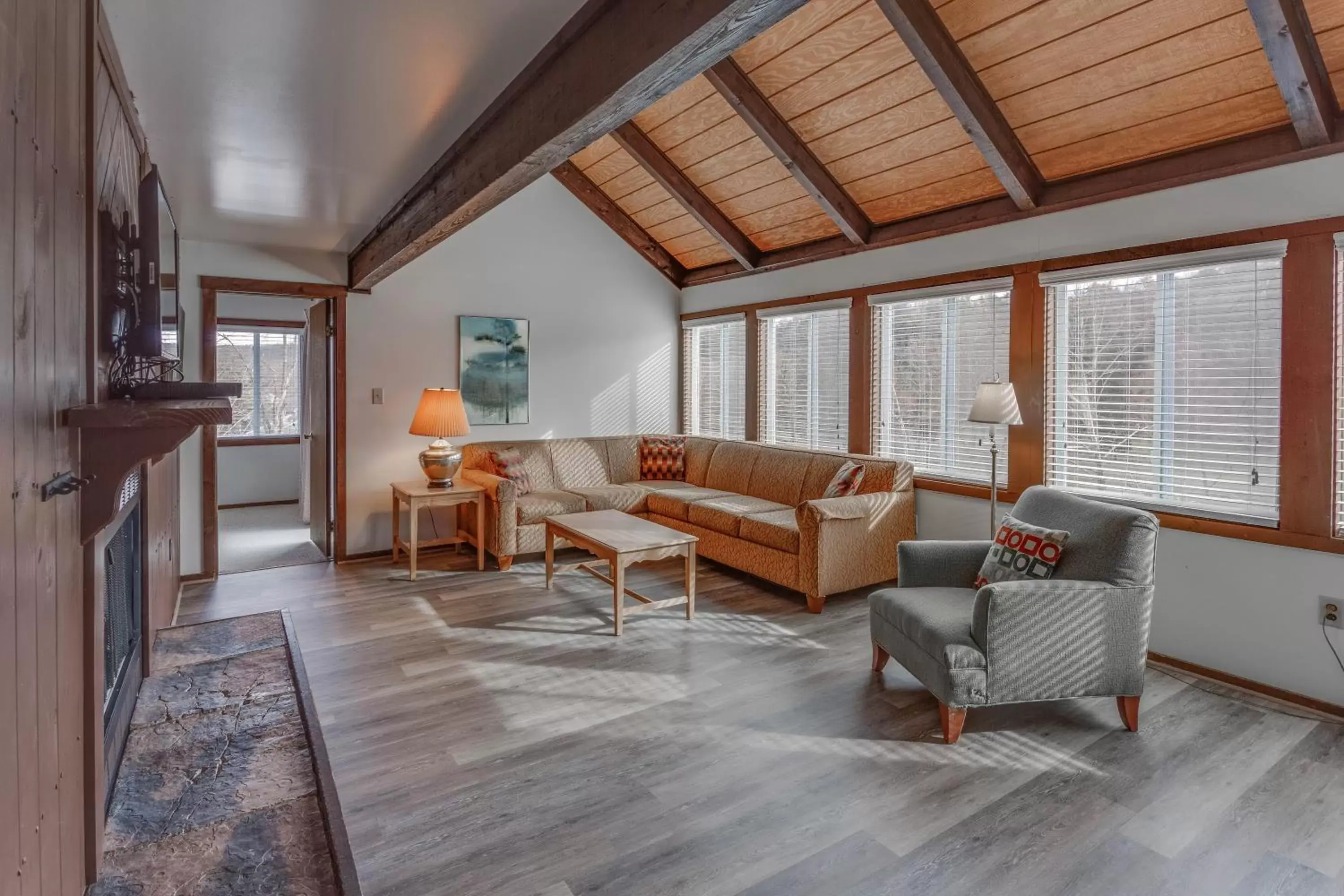 Living room, Seating Area in Chalet High by Capital Vacations