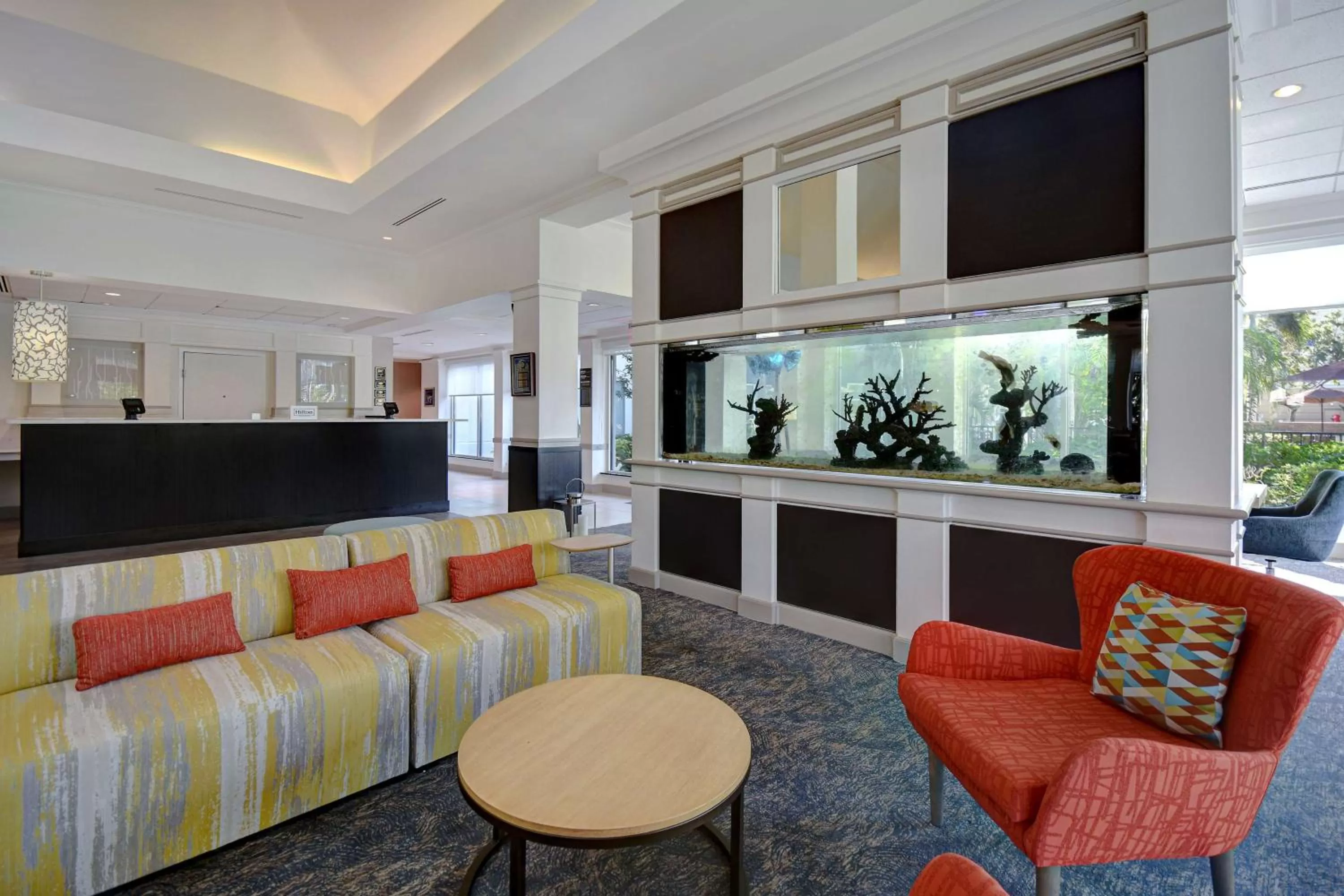 Lobby or reception in Hilton Garden Inn Fort Myers