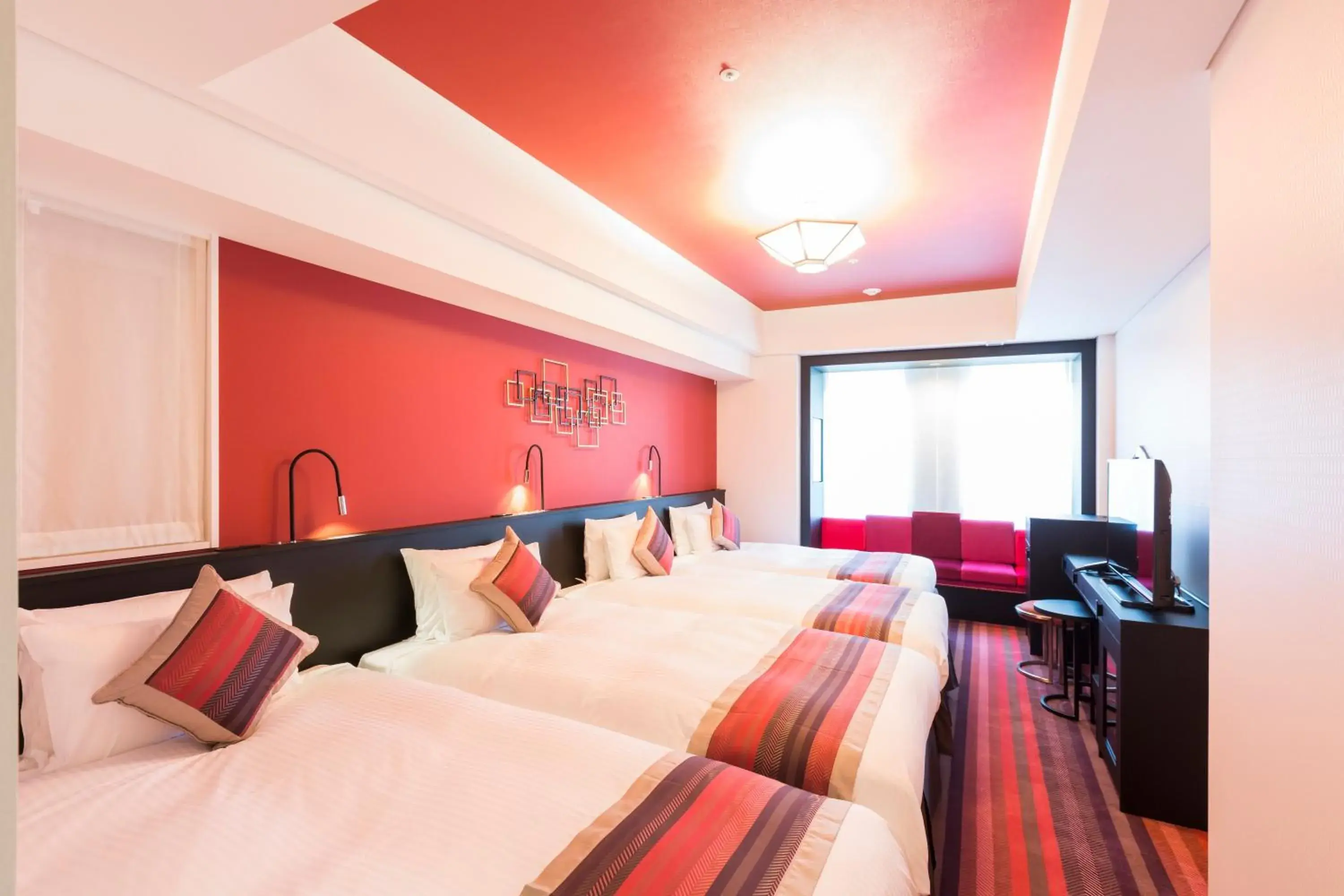 Bed in Hotel Dans Le Coeur Osaka Umeda