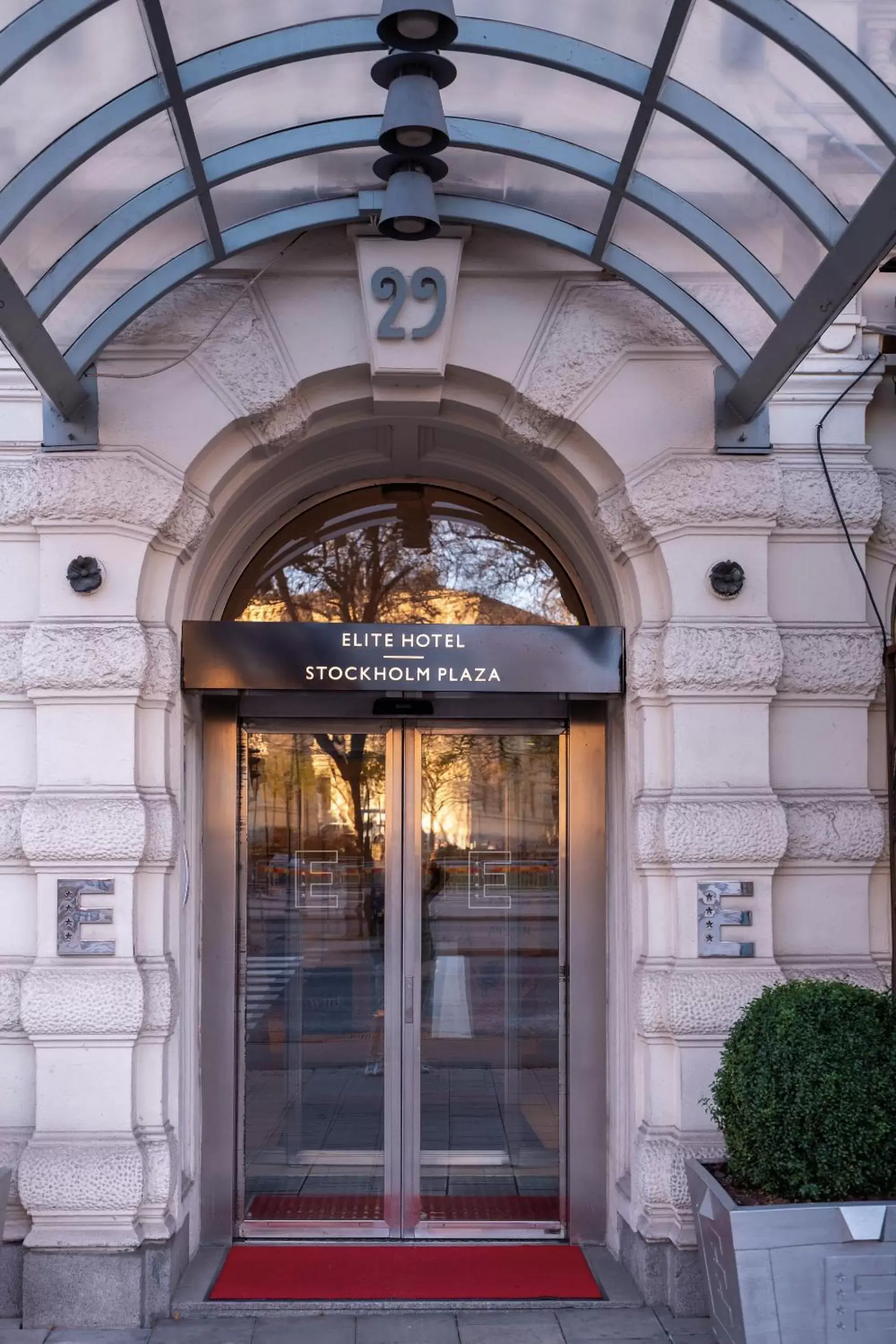 Facade/entrance in Elite Hotel Stockholm Plaza