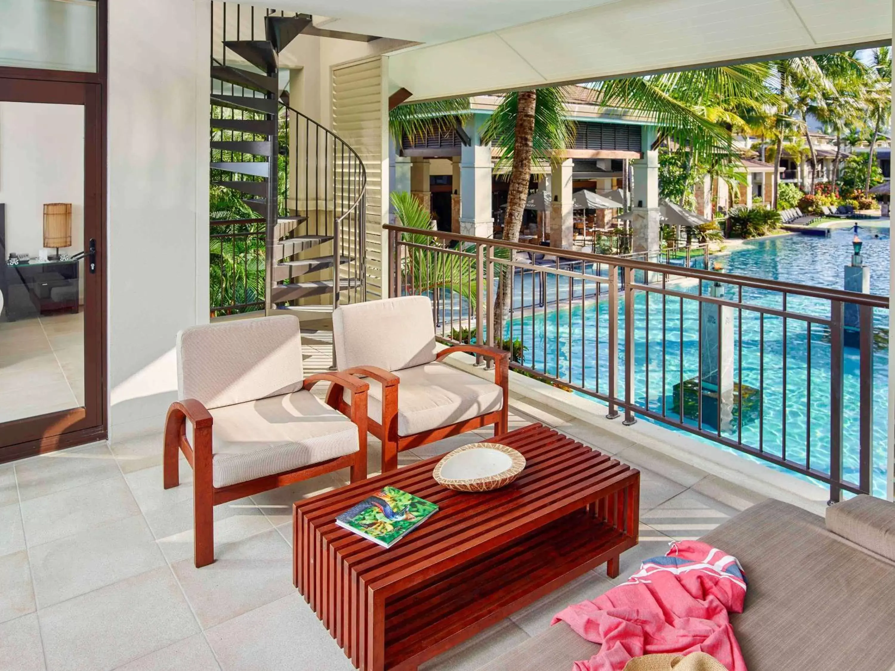 Bedroom, Pool View in Pullman Port Douglas Sea Temple Resort and Spa