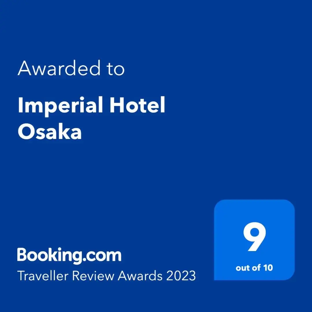 Certificate/Award, Logo/Certificate/Sign/Award in Imperial Hotel Osaka