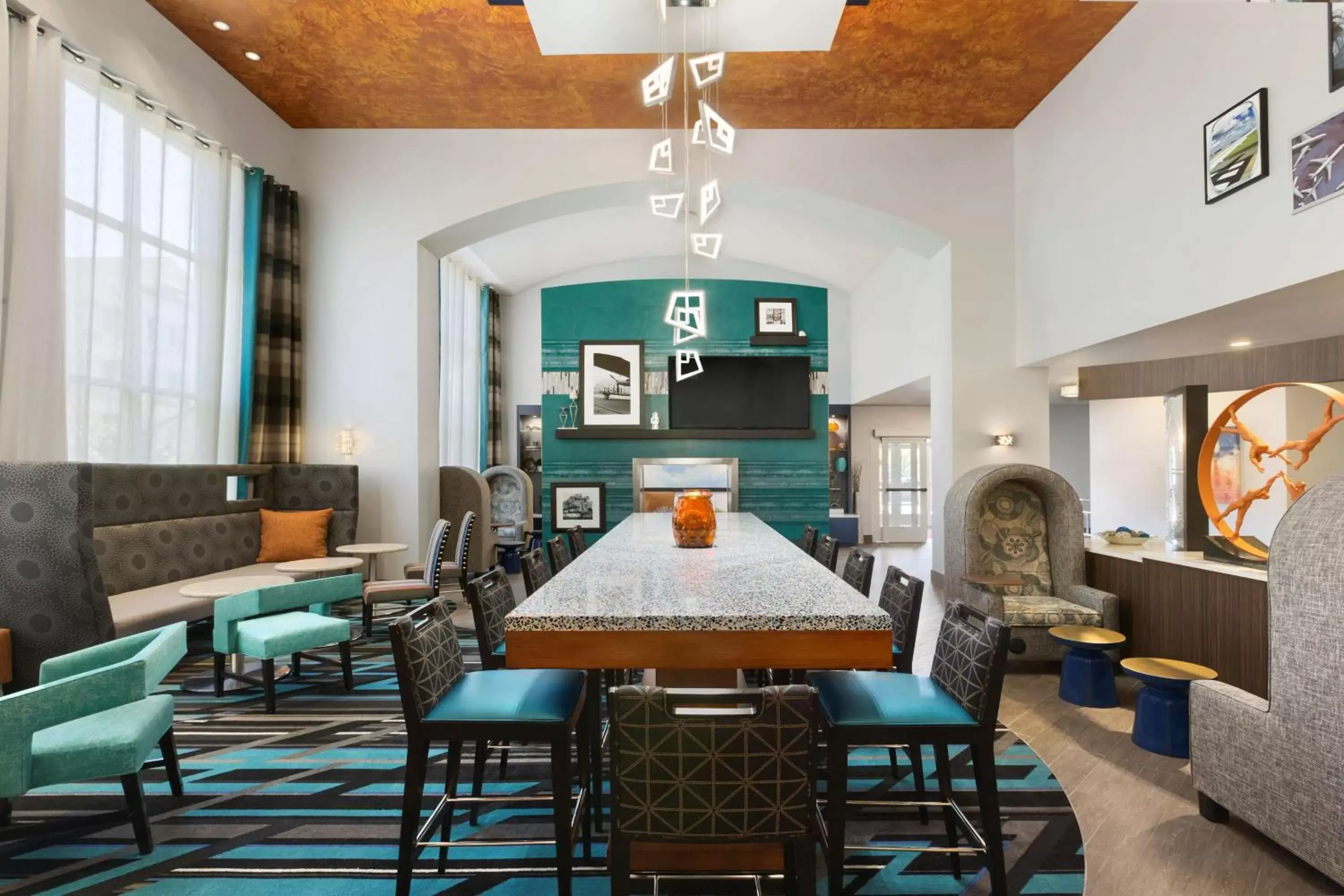 Lobby or reception in Hampton Inn & Suites Herndon-Reston Lobby or reception in Hampton Inn & Suites Herndon-Reston