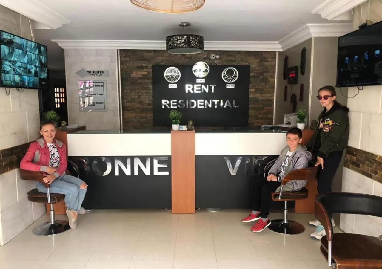 group of guests in bonne villa