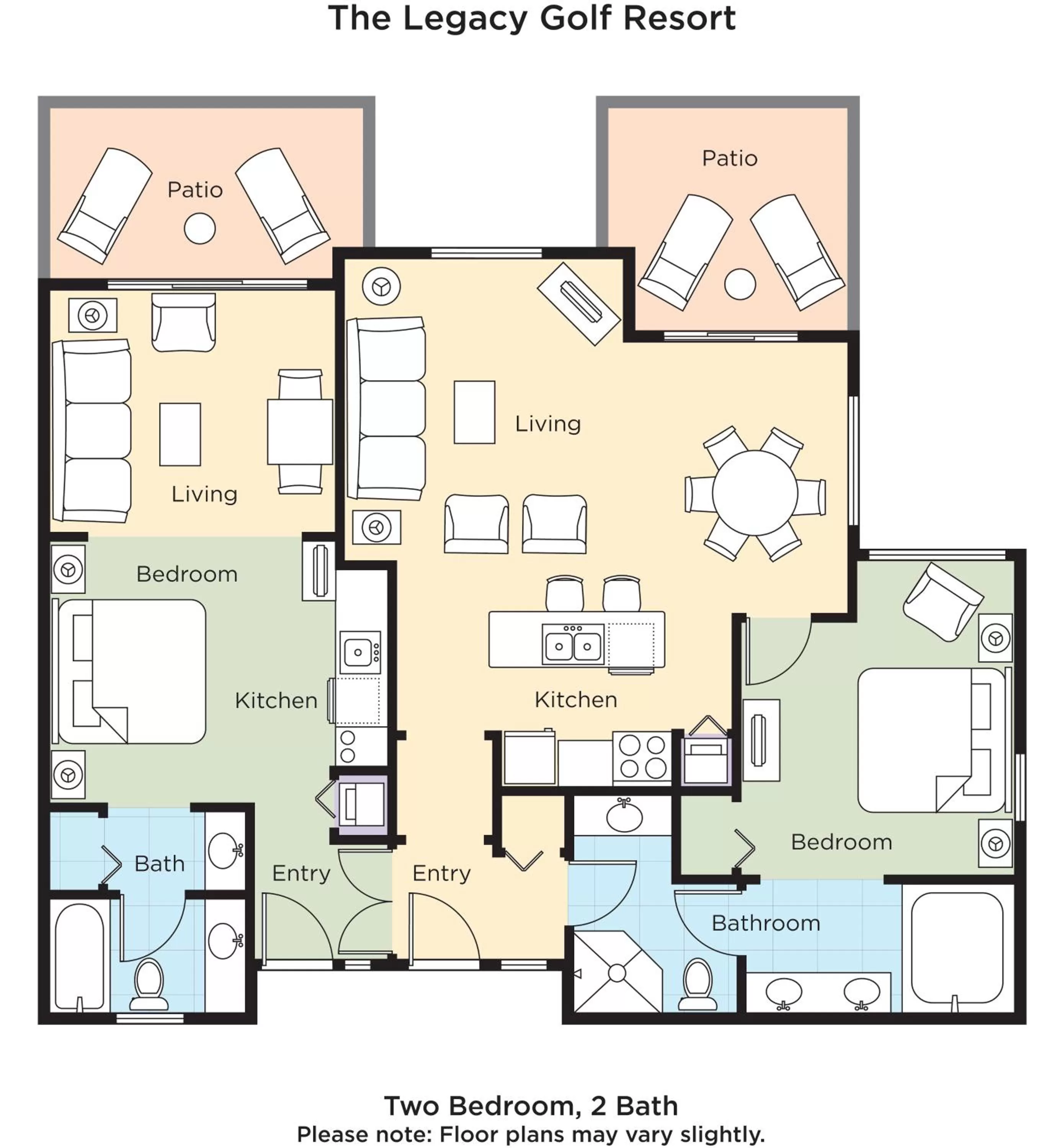 Floor plan in The Legacy Golf Resort