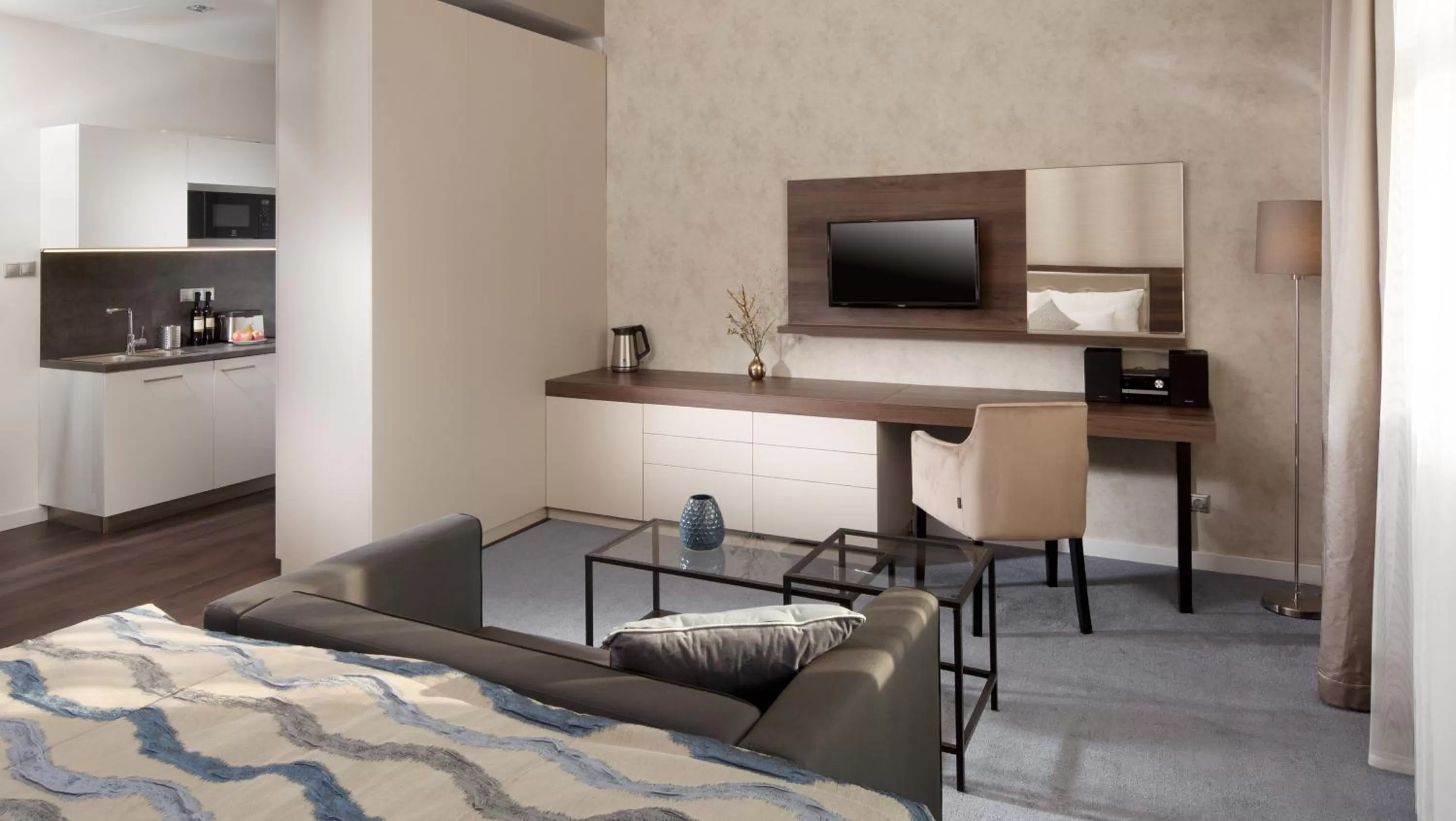 Living room, Bed in Mamaison Residence Sulekova Bratislava