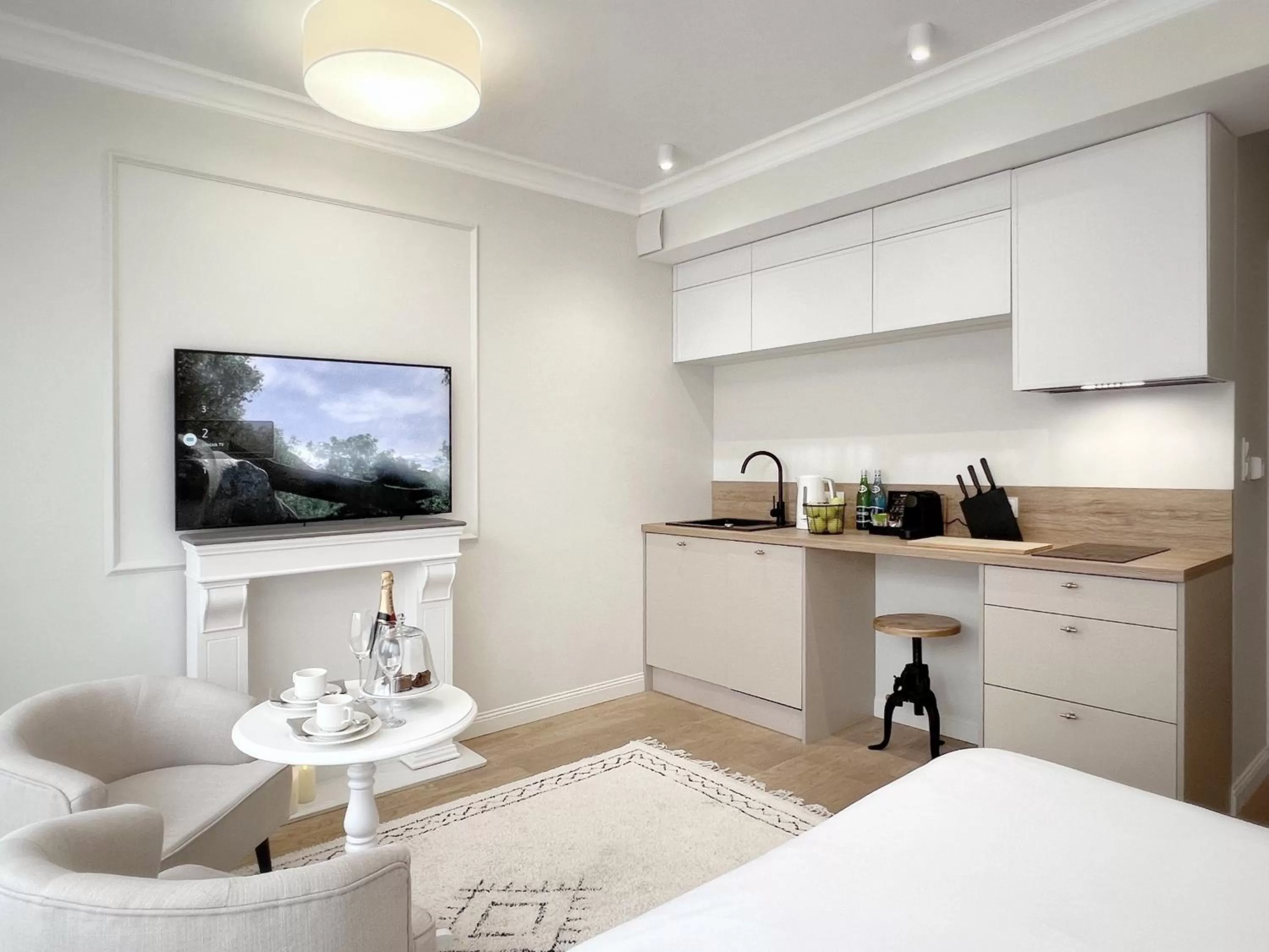 Bed in Kurkowa Apartments